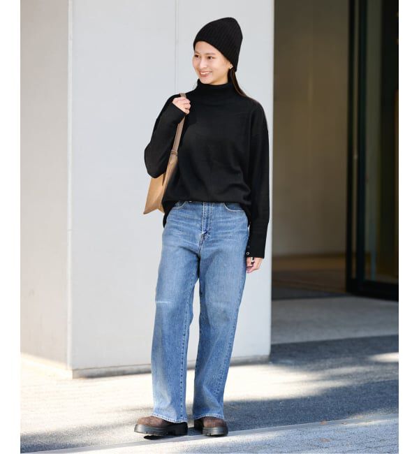 FRAMeWORK「≪追加≫ハトメ付き天竺タートルネック」|ニット・セーター|