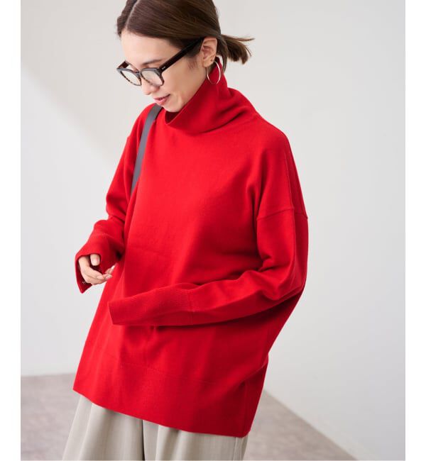 FRAMeWORK「≪追加≫ハトメ付き天竺タートルネック」|ニット・セーター|