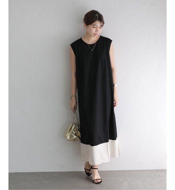  「配色カットワンピース」|ワンピース|