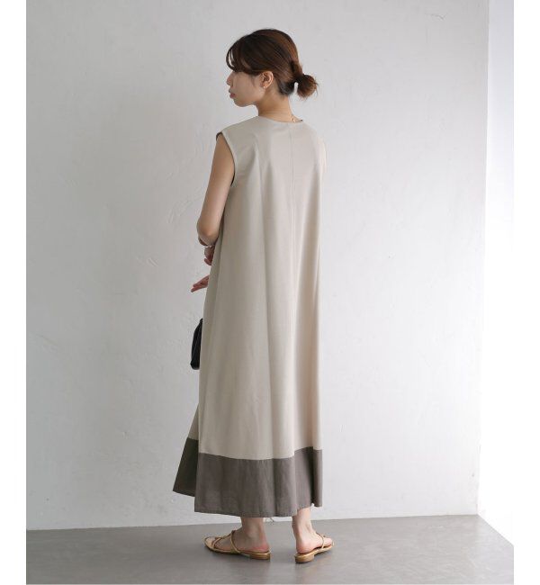  「配色カットワンピース」|ワンピース|