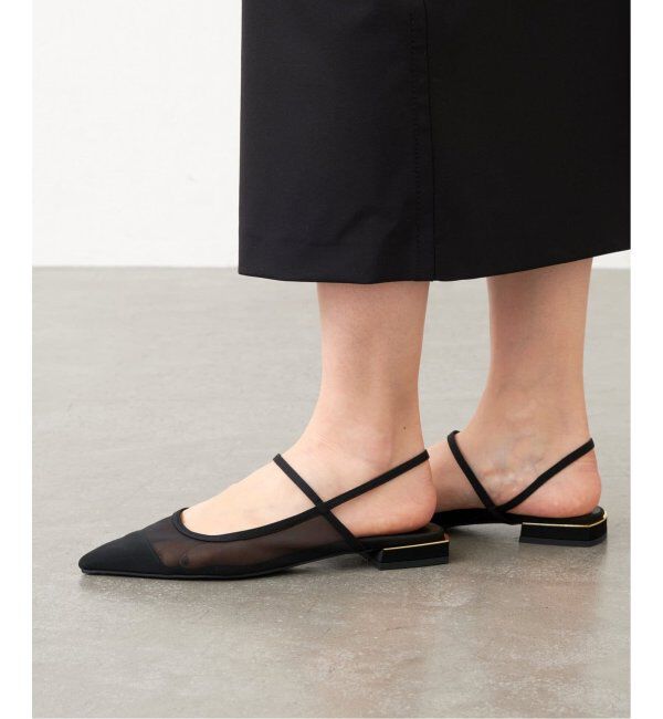 GRISE「《追加》GRISEポインテッドコンビストラップスリングバック」|その他|