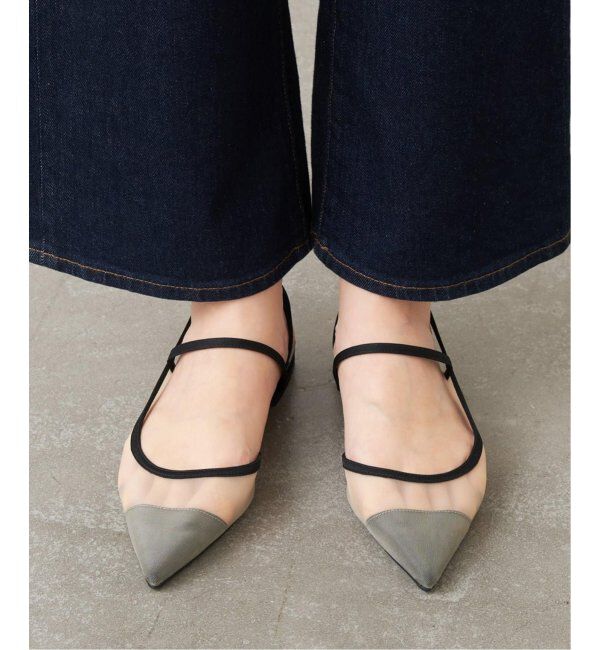 GRISE「《追加》GRISEポインテッドコンビストラップスリングバック」|その他|