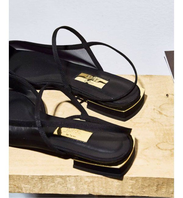 GRISE「《追加》GRISEポインテッドコンビストラップスリングバック」|その他|