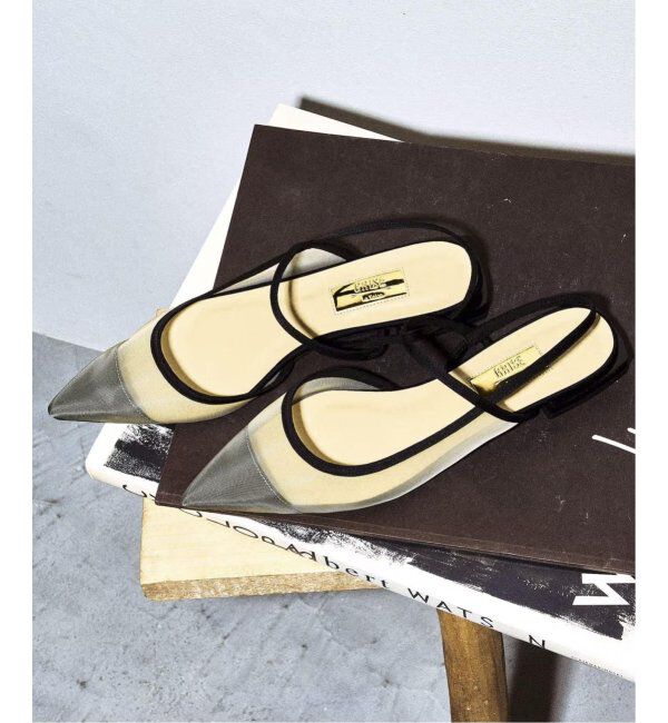 GRISE「《追加》GRISEポインテッドコンビストラップスリングバック」|その他|