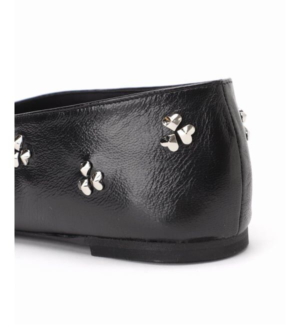 GRISE「《予約》GRISEレザーCLOVERスタッズフラット」|その他|