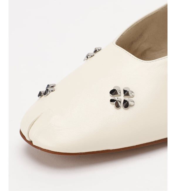 GRISE「《予約》GRISEレザーCLOVERスタッズフラット」|その他|