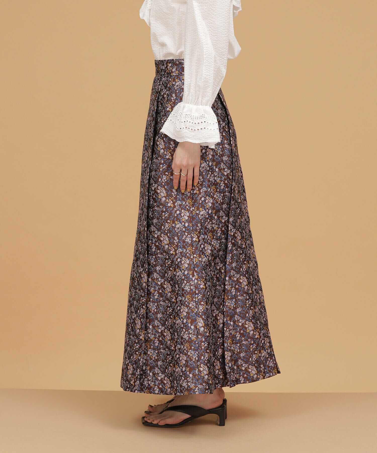 nano･universe「LB.03/フラワージャカードマーメイドスカート」|スカート|