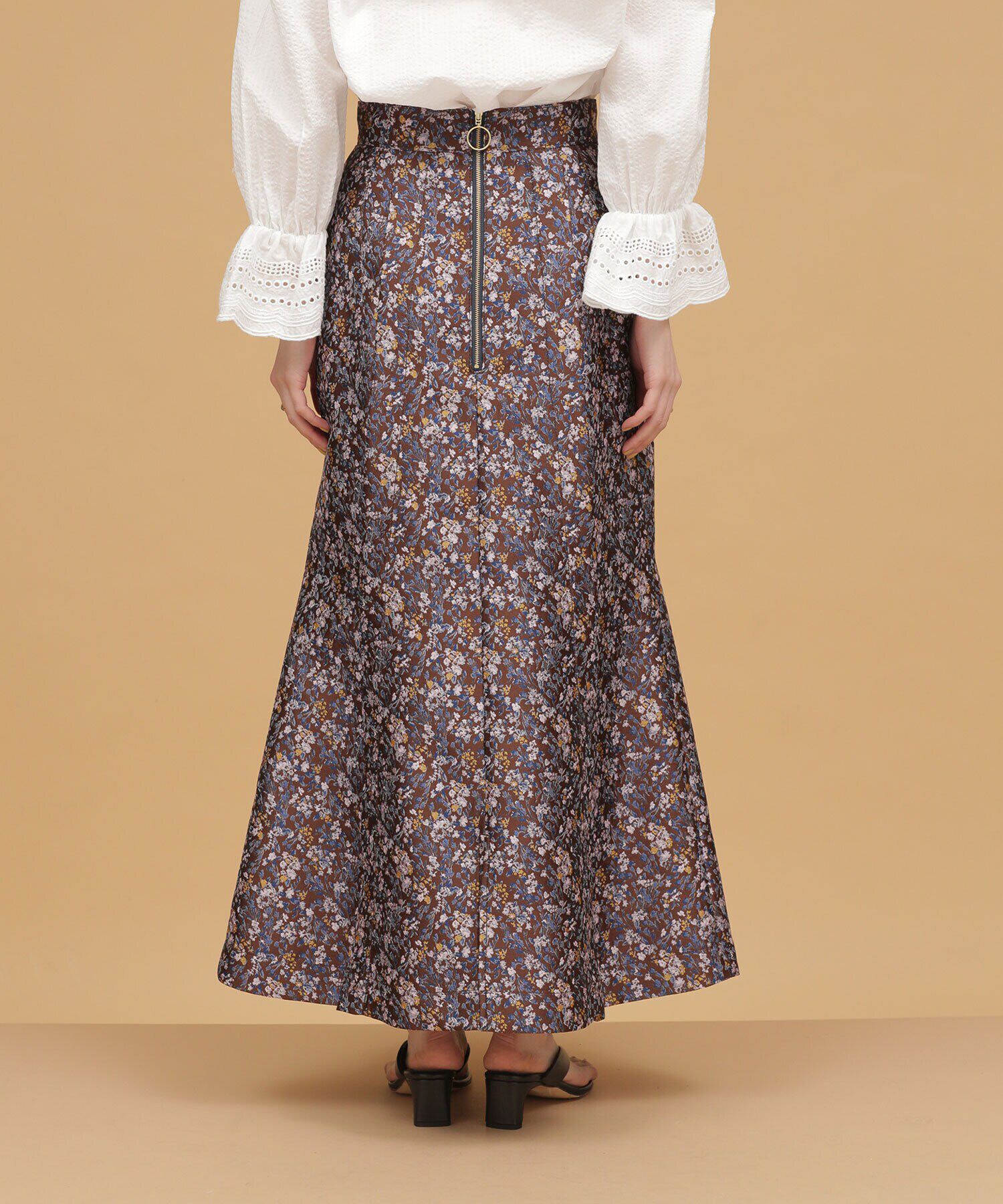 nano･universe「LB.03/フラワージャカードマーメイドスカート」|スカート|