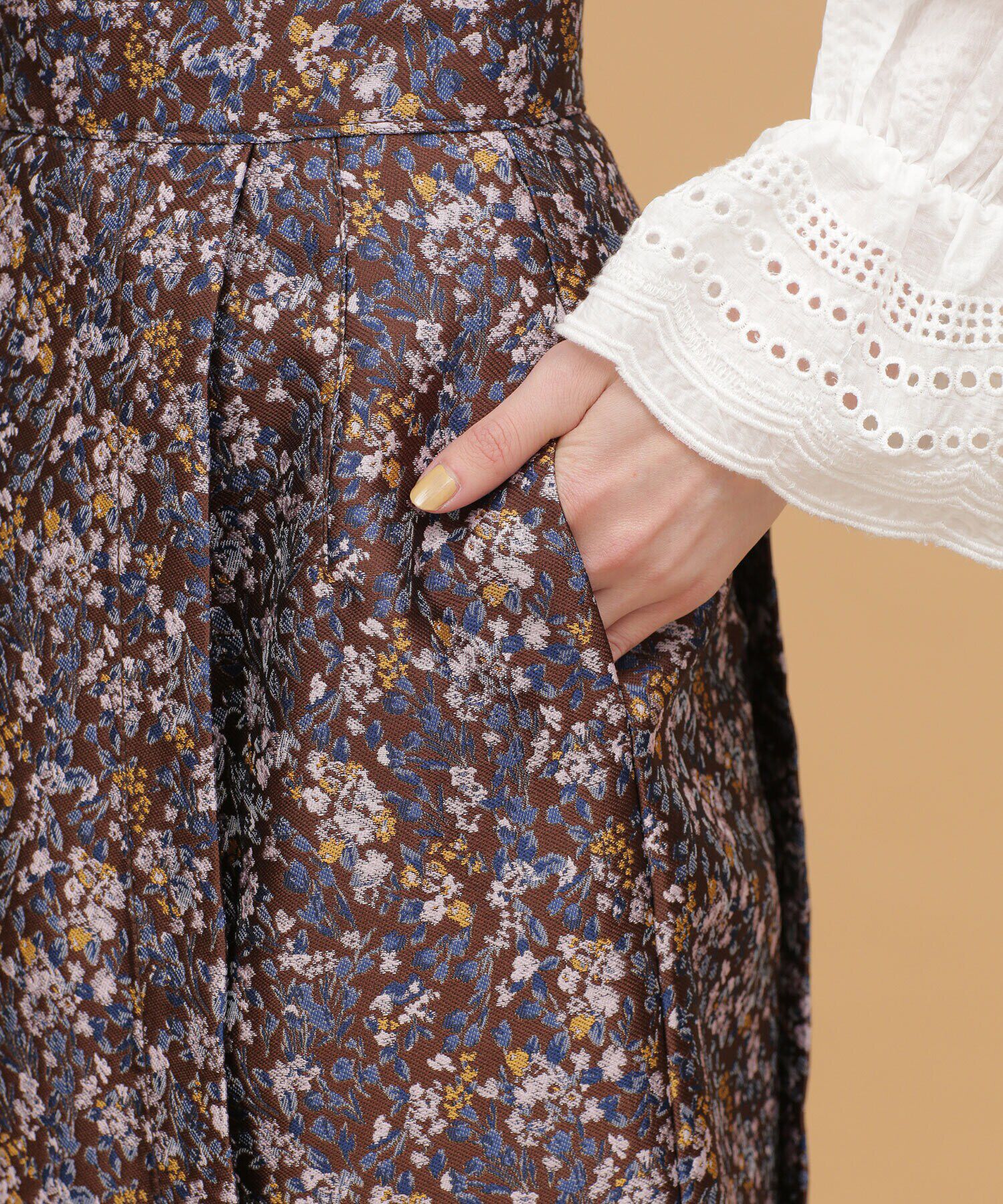 nano･universe「LB.03/フラワージャカードマーメイドスカート」|スカート|