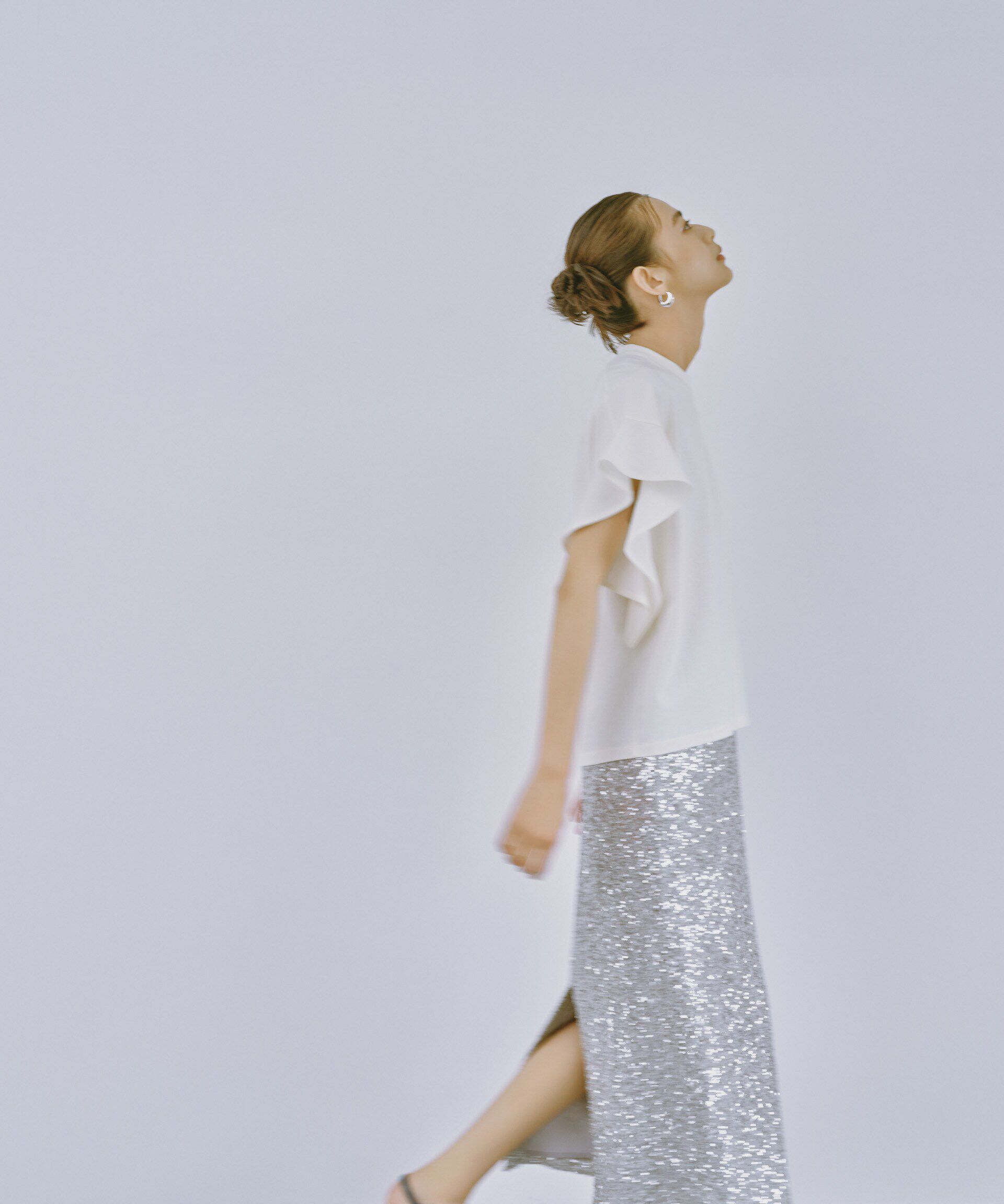 nano･universe「スパンコールIラインスカート」|スカート|