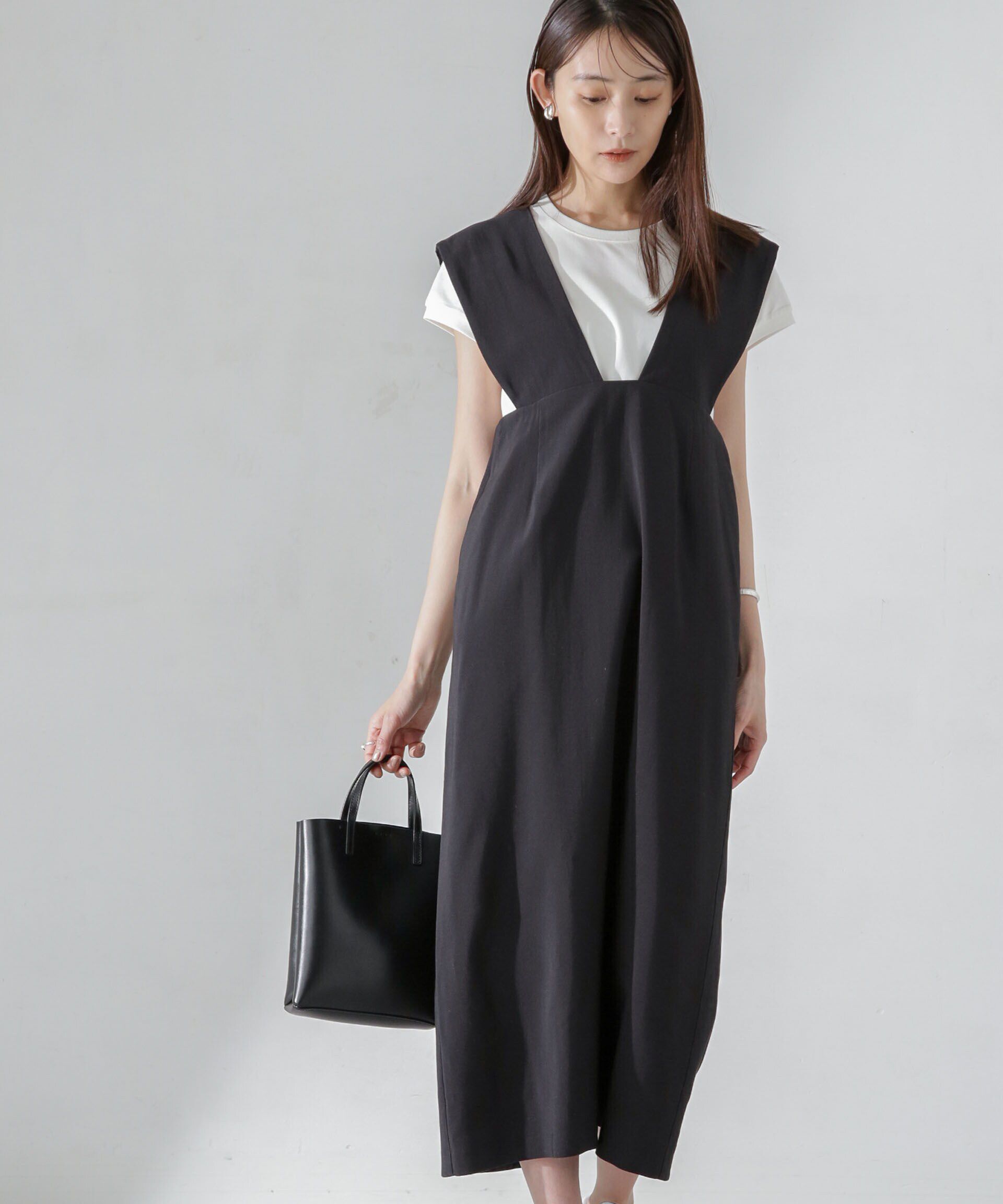 nano･universe「Iラインジャンパースカート」|ワンピース|