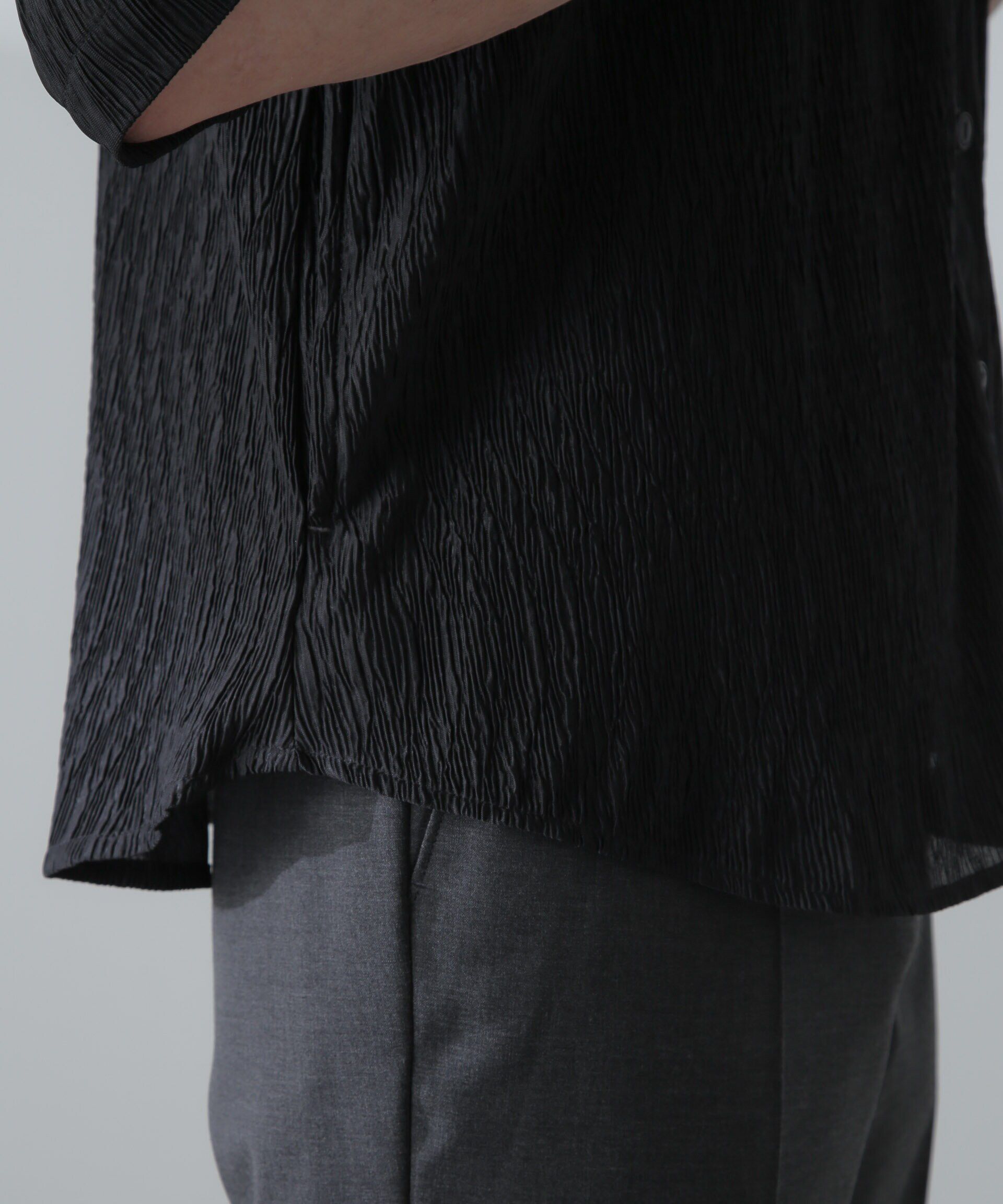 nano･universe「NORMANBROS別注スラッシュポケット楊柳シャツ 半袖」|シャツ・ブラウス|