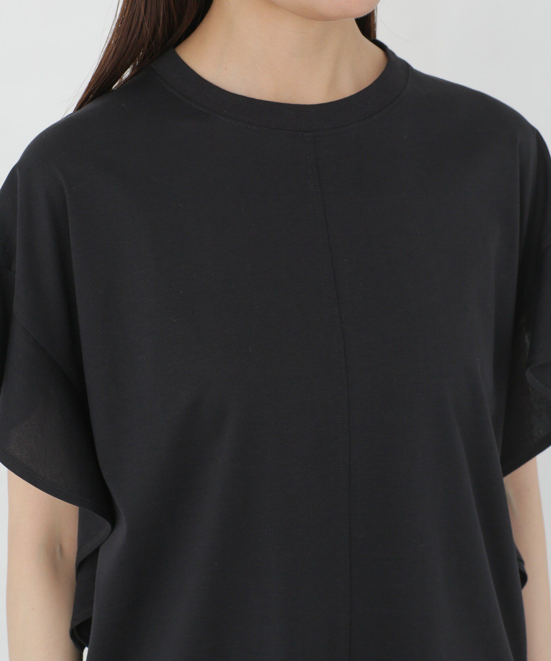 nano･universe「Polygiene フレアスリーブカットトップス」|Tシャツ・カットソー|