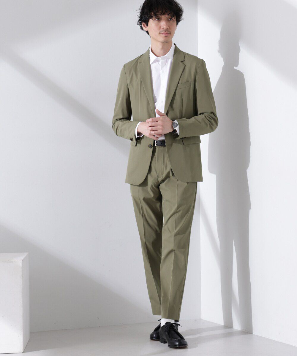 nano･universe「｢Damerino｣RE;NAPES(R) ツイルストレッチセットアップ 24AW」|スーツ|L.カーキ1