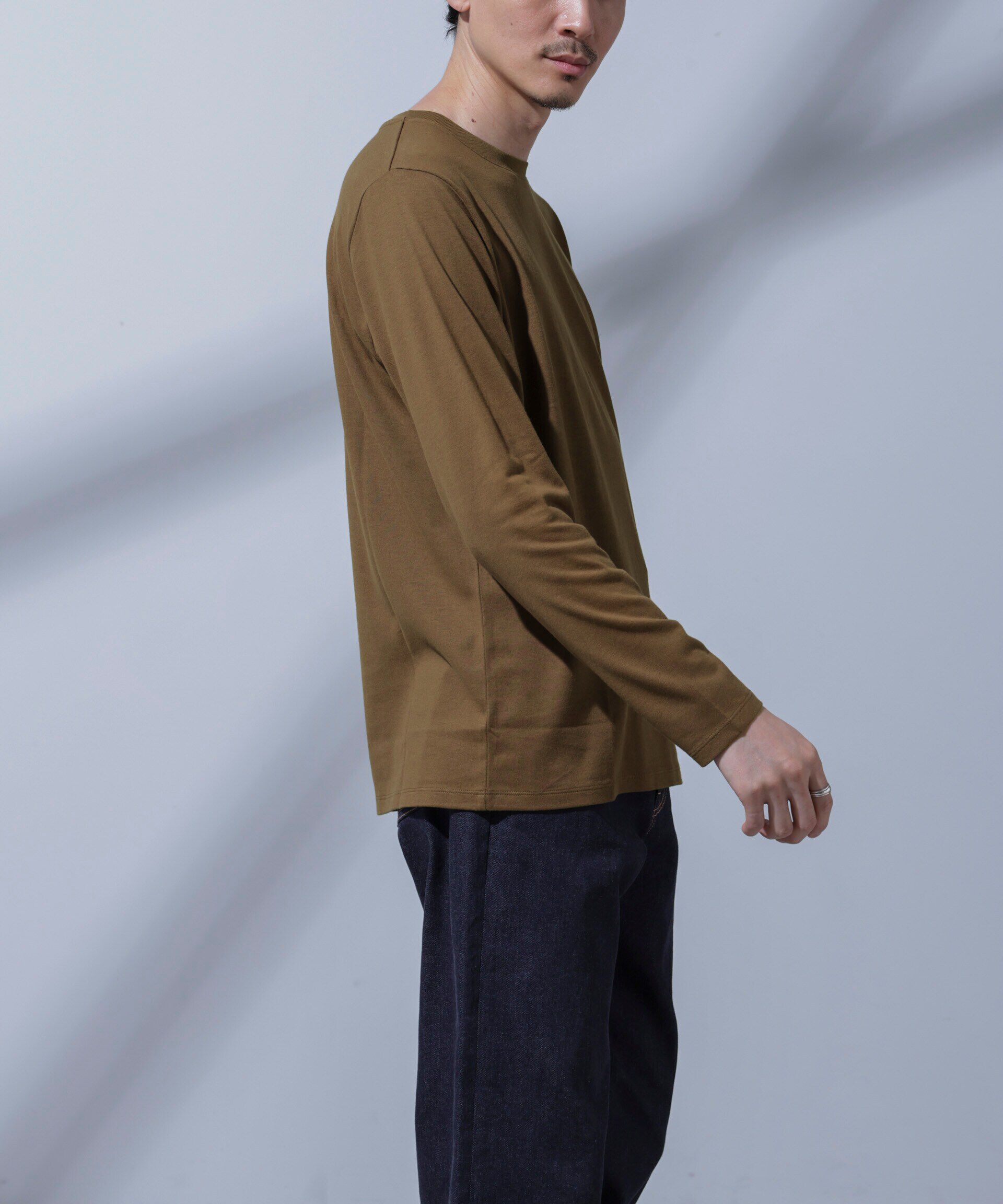 nano･universe「Anti Soaked(R)汗染み防止 クルーネックTシャツ 長袖」|Tシャツ・カットソー|