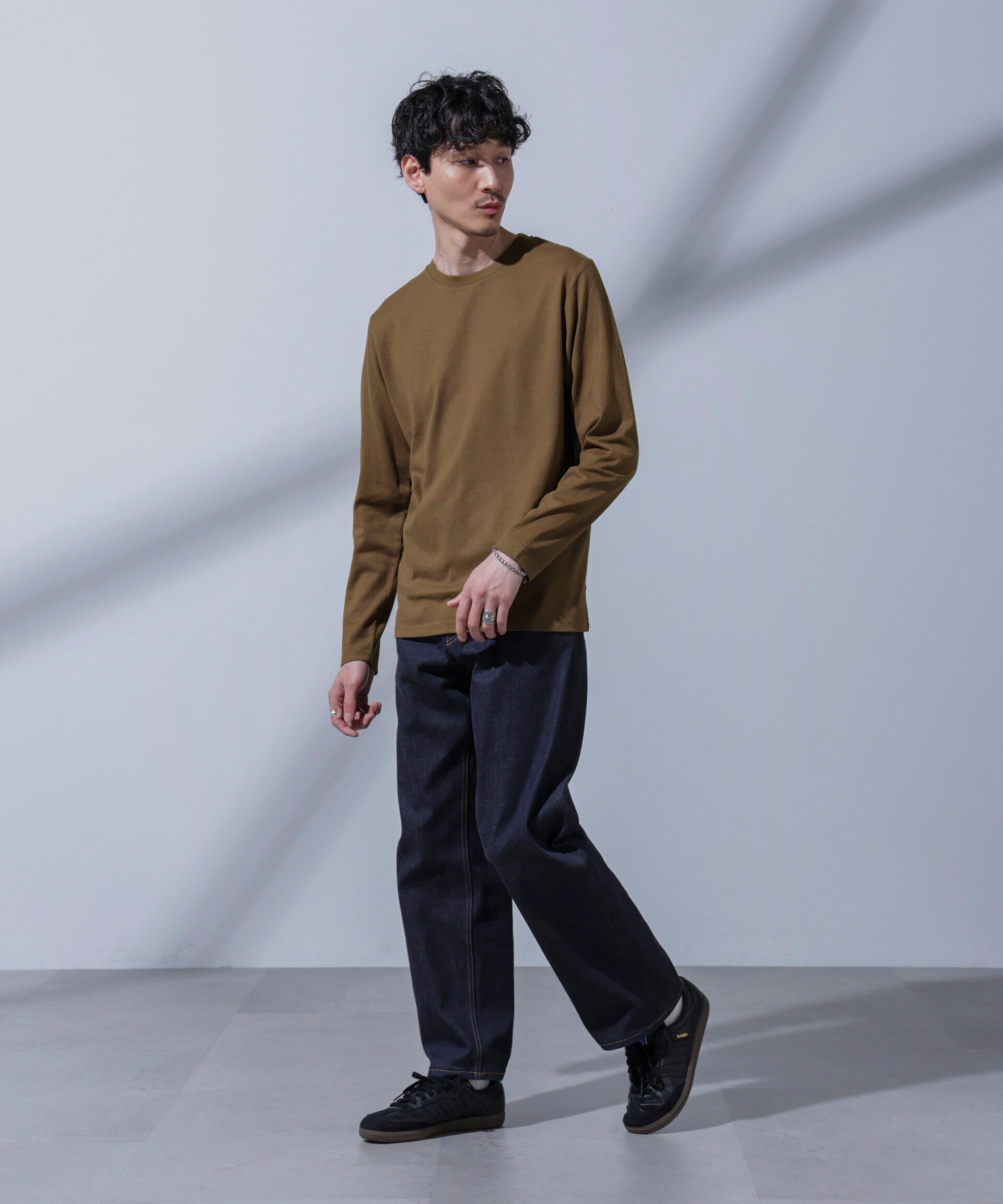 nano･universe「Anti Soaked(R)汗染み防止 クルーネックTシャツ 長袖」|Tシャツ・カットソー|