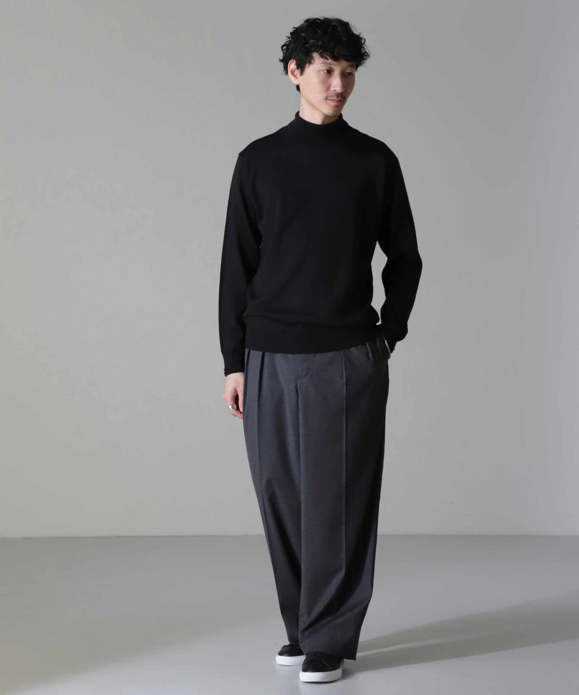 nano･universe「タスマニアミックスタートルニット」|ニット・セーター|