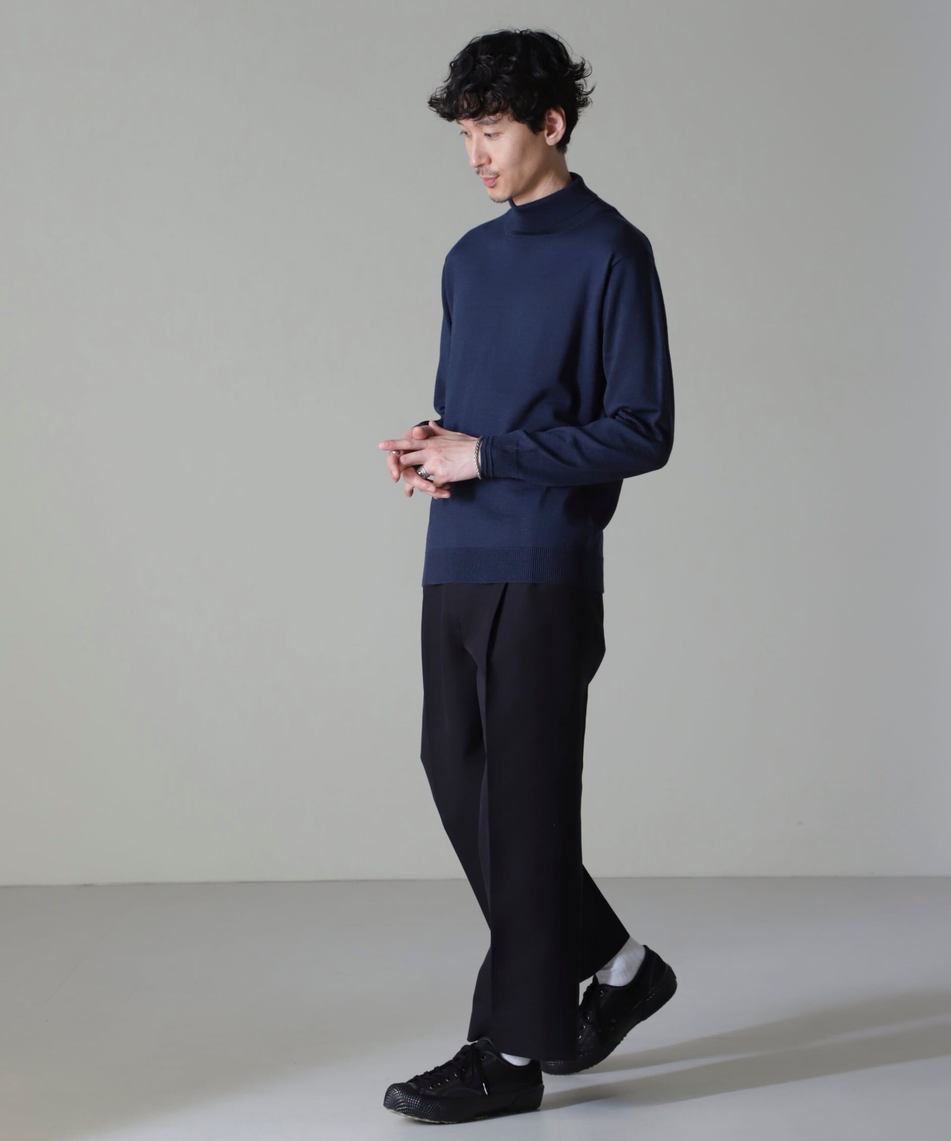 nano･universe「タスマニアミックスタートルニット」|ニット・セーター|