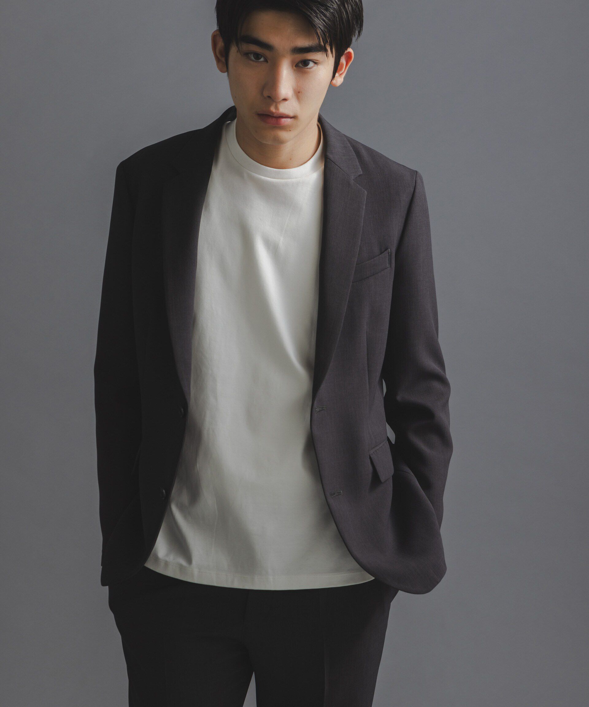 nano･universe「｢Damerino｣Reflax(R) ダブルクロスウェザーセットアップ」|スーツ|