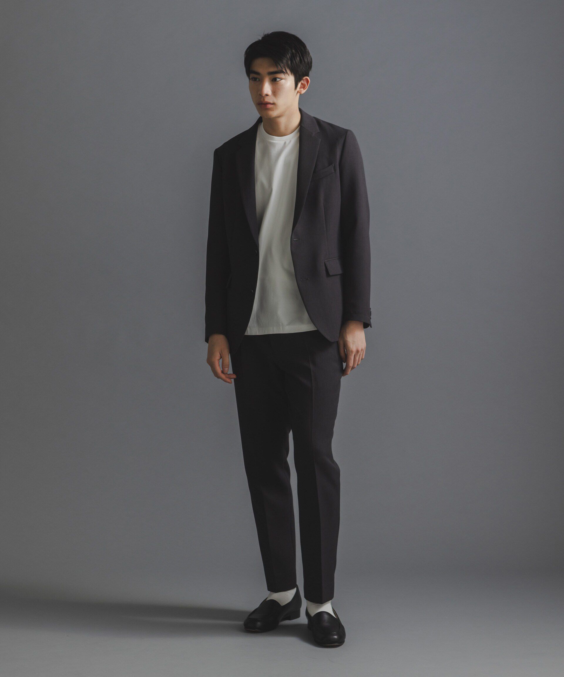 nano･universe「｢Damerino｣Reflax(R) ダブルクロスウェザーセットアップ」|スーツ|