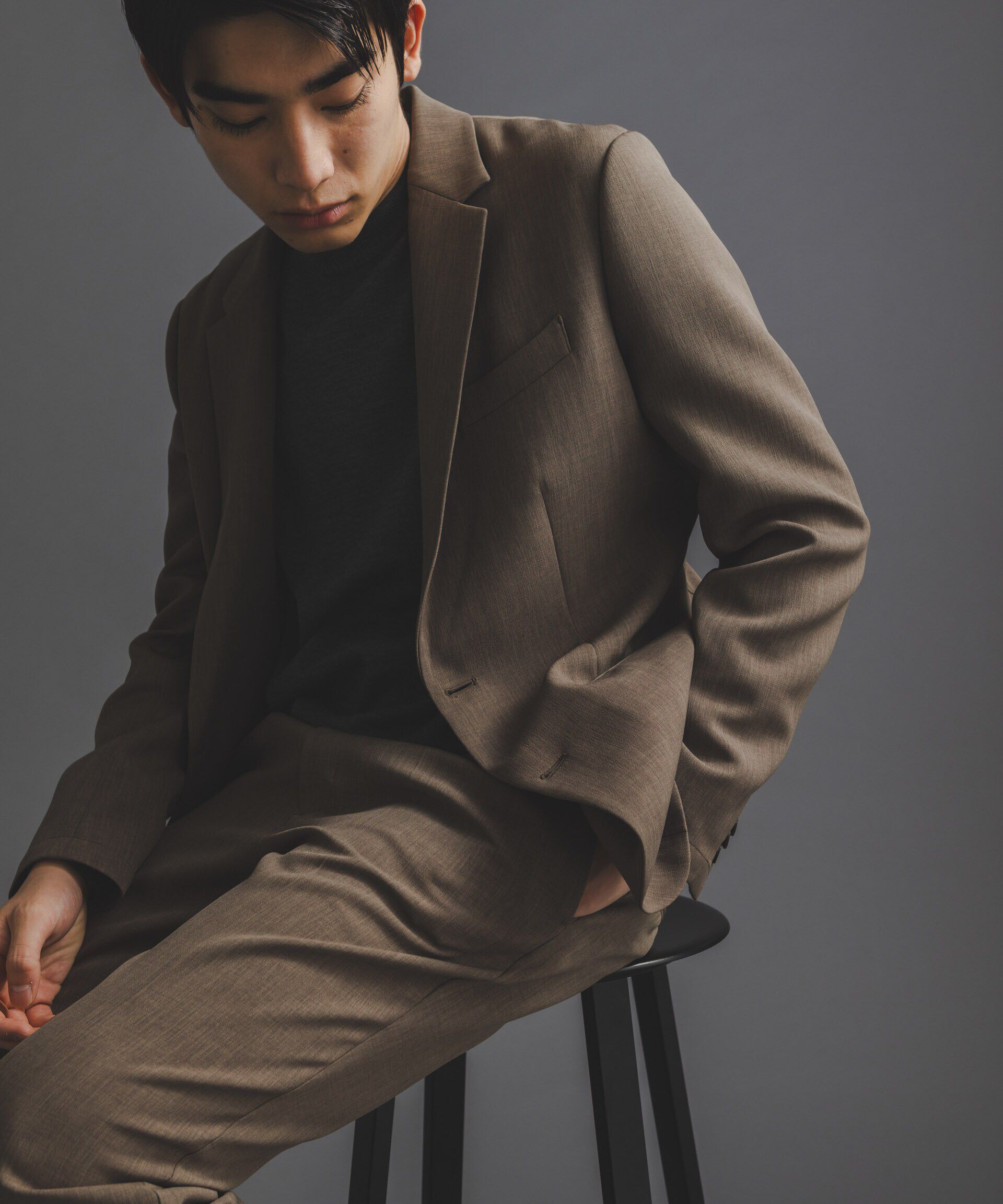 nano･universe「｢Damerino｣Reflax(R) ダブルクロスウェザーセットアップ」|スーツ|