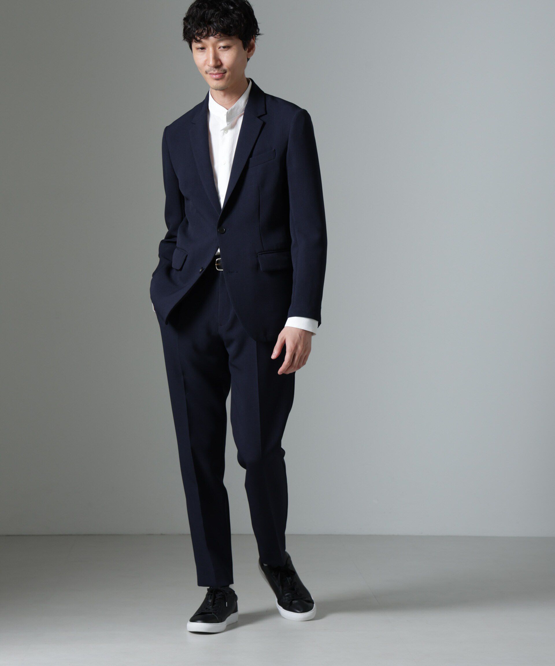 nano･universe「｢Damerino｣Reflax(R) ダブルクロスウェザーセットアップ」|スーツ|