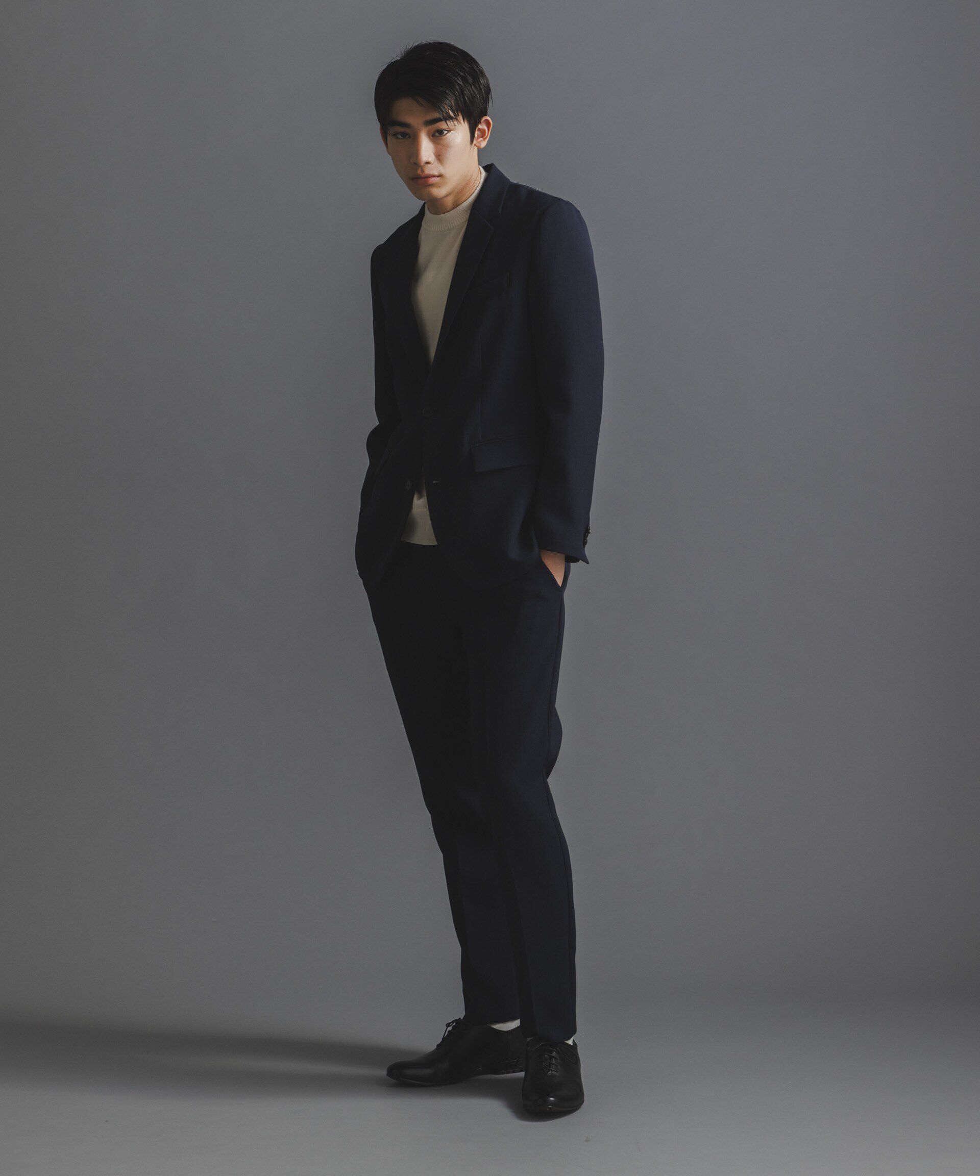 nano･universe「｢Damerino｣Reflax(R) ダブルクロスウェザーセットアップ」|スーツ|