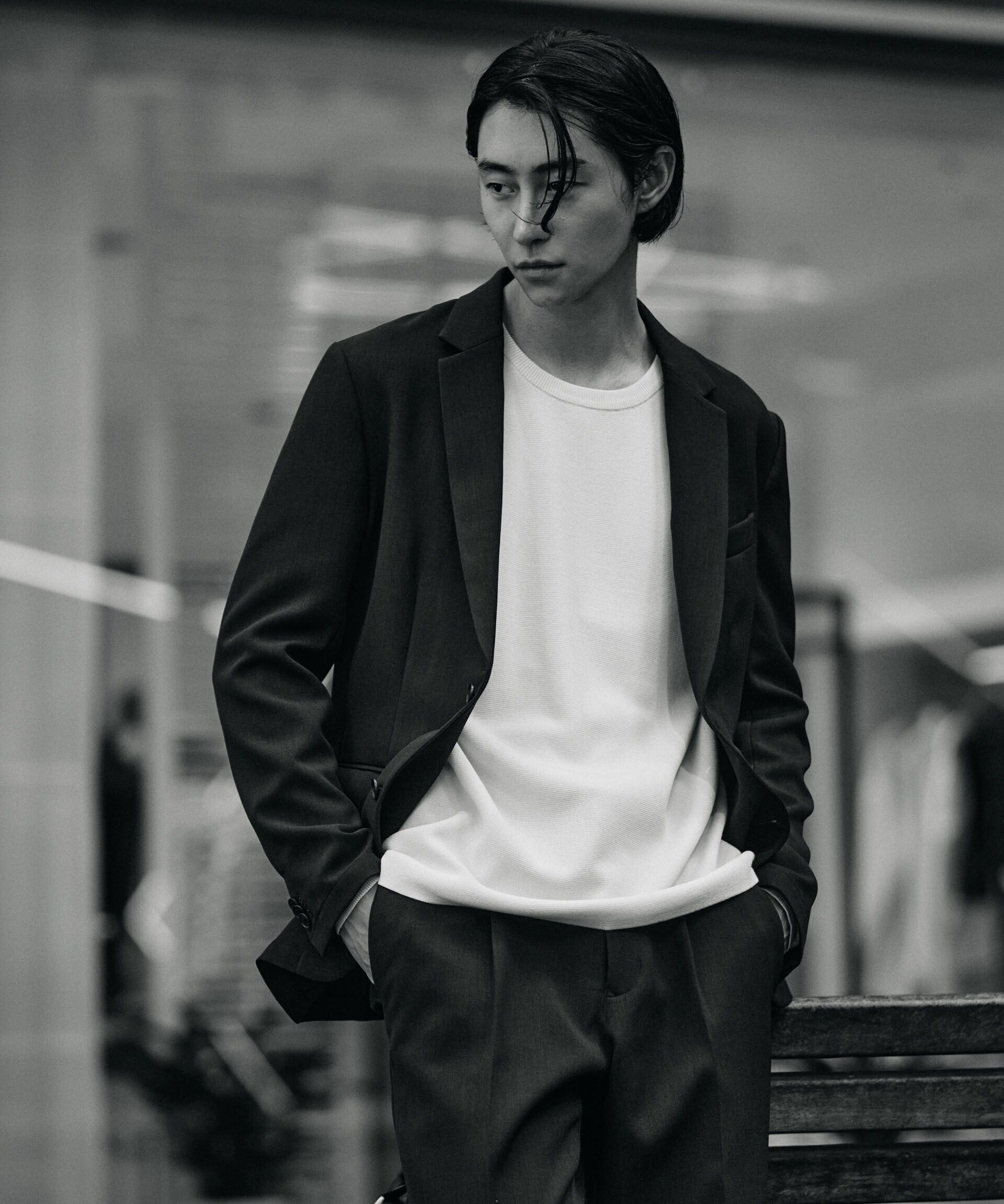 nano･universe「｢Damerino｣Reflax(R) ダブルクロスウェザーセットアップ」|スーツ|