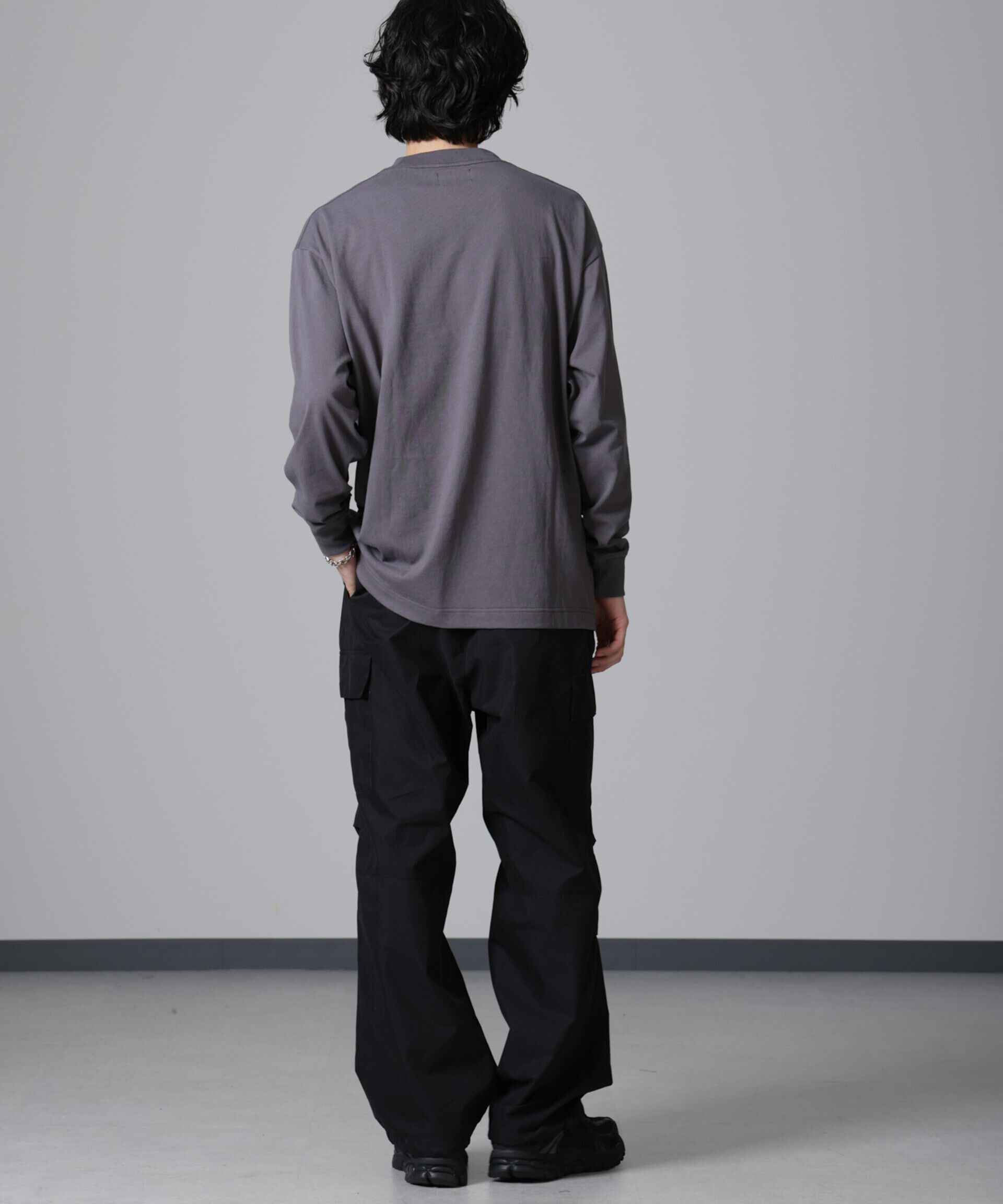 nano･universe「PENNEYS BLACK ワンポイントTシャツ長袖」|Tシャツ・カットソー|