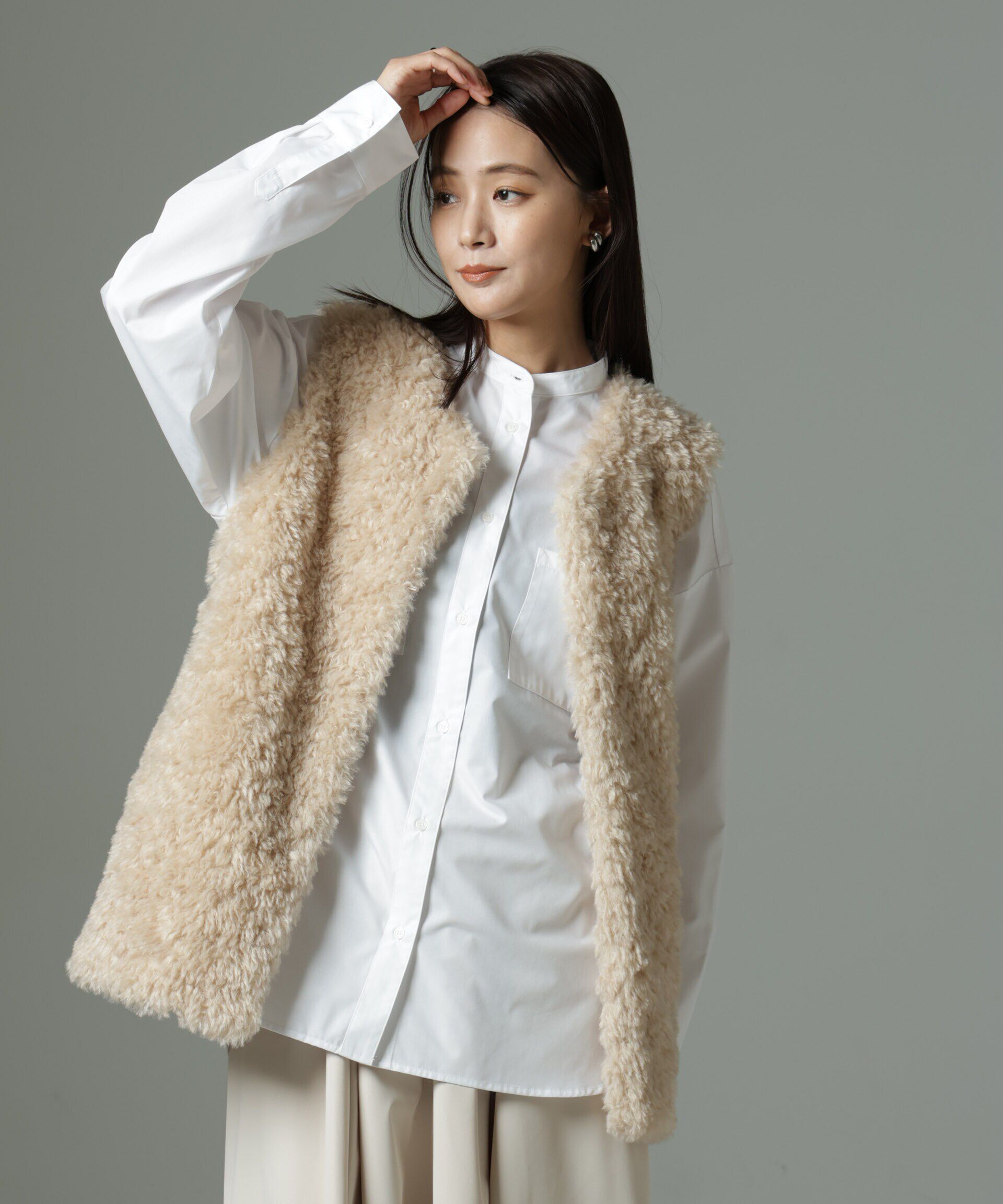 nano･universe「スタンドカラーシャツ」|シャツ・ブラウス|