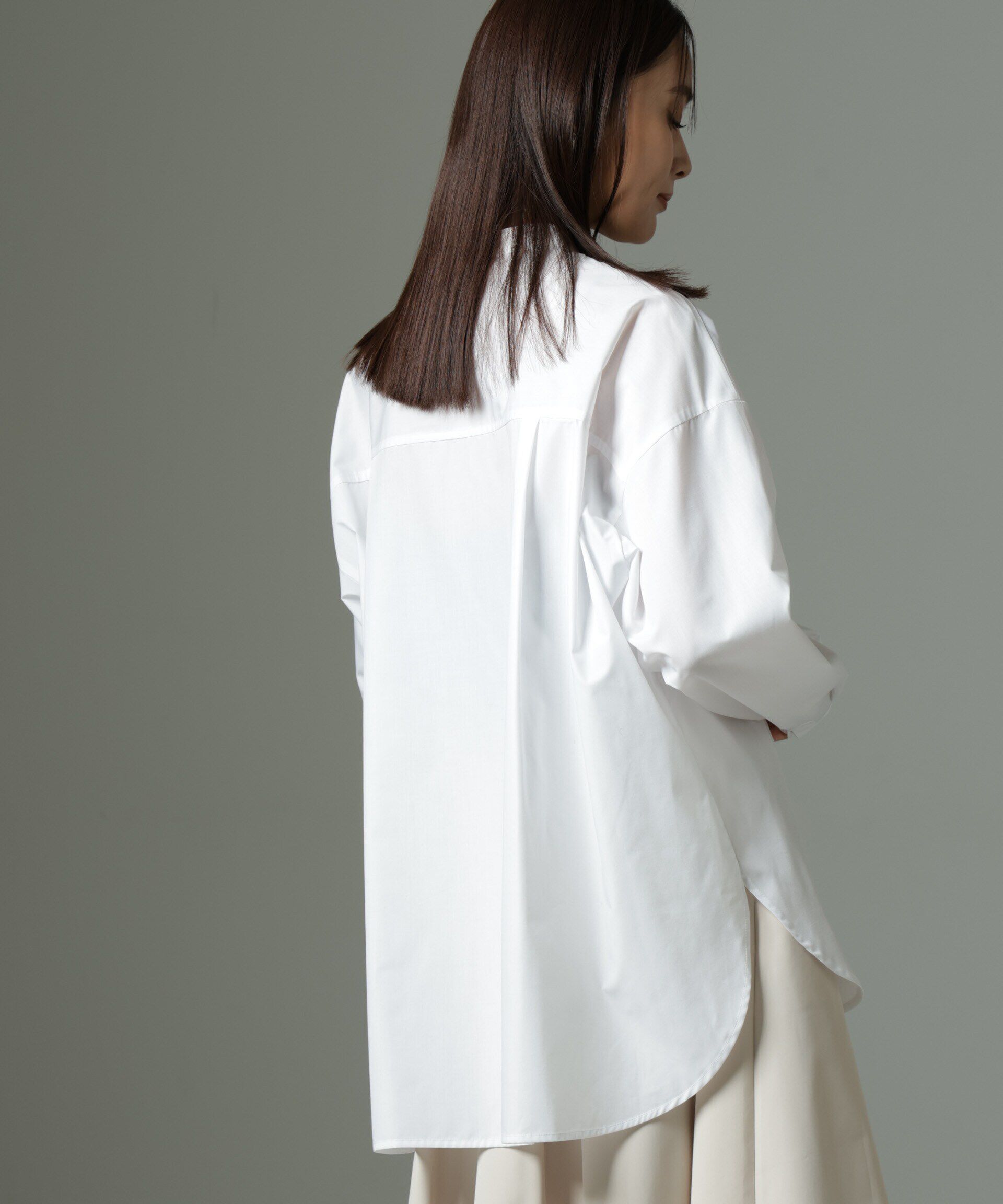 nano･universe「スタンドカラーシャツ」|シャツ・ブラウス|