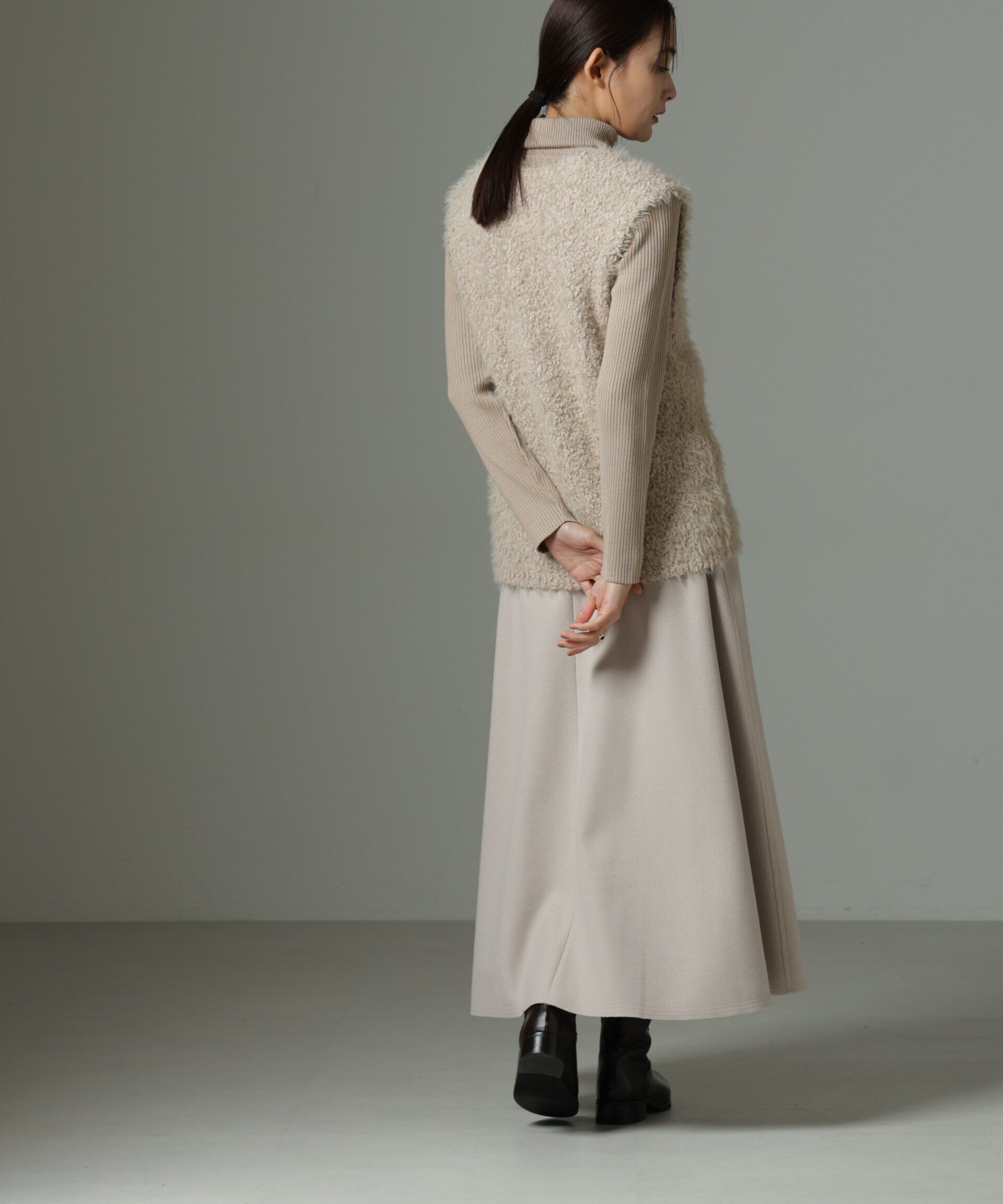 nano･universe「ファンシーシャギーニットベスト」|ニット・セーター|