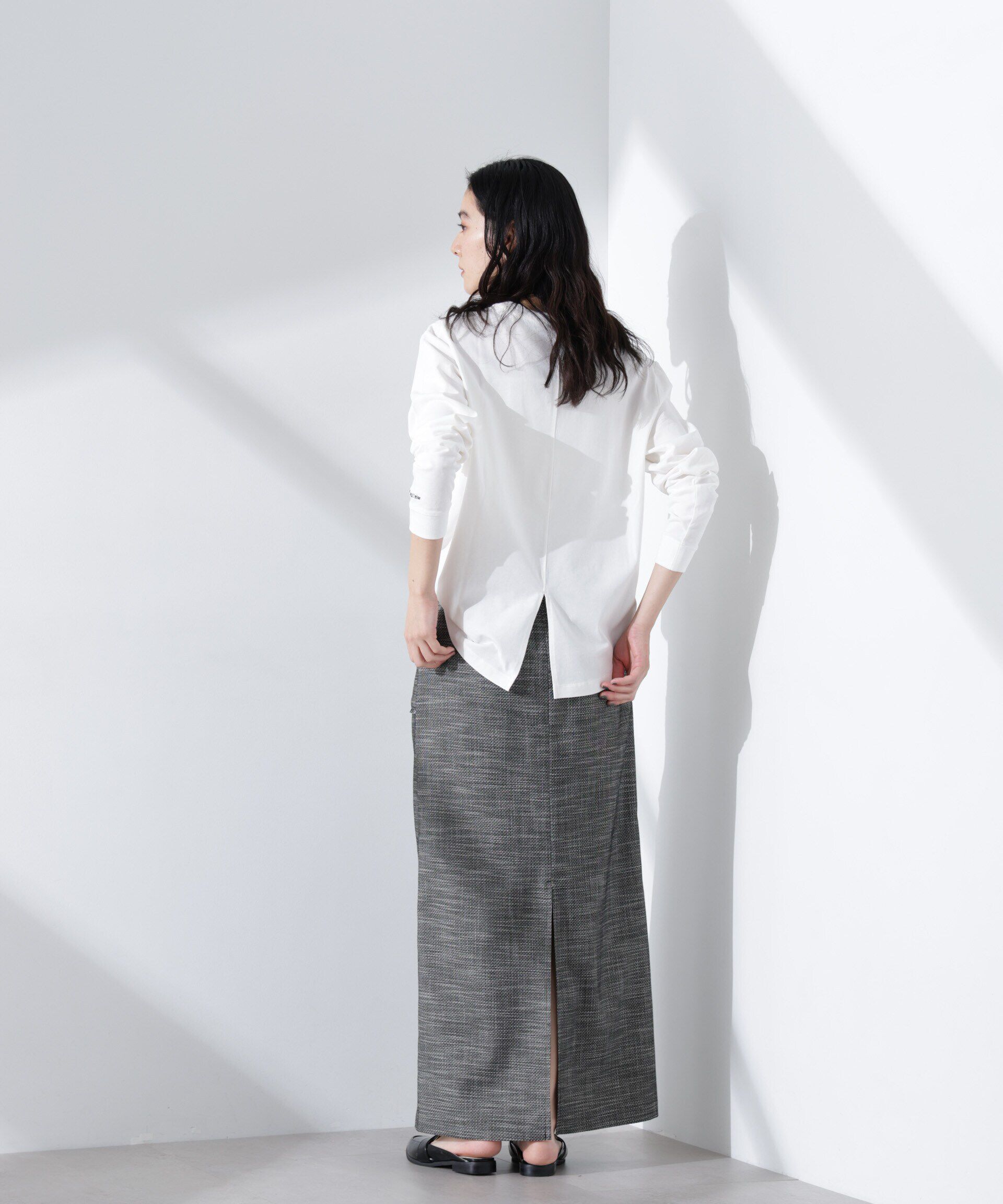 nano･universe「プリントロゴロンT」|Tシャツ・カットソー|