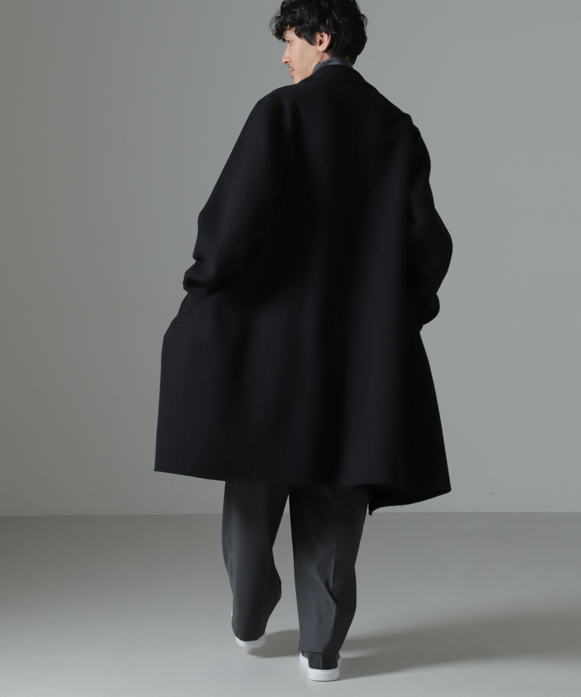 nano･universe「ダブルフェイスウールリバーバルカラーコート」|その他|