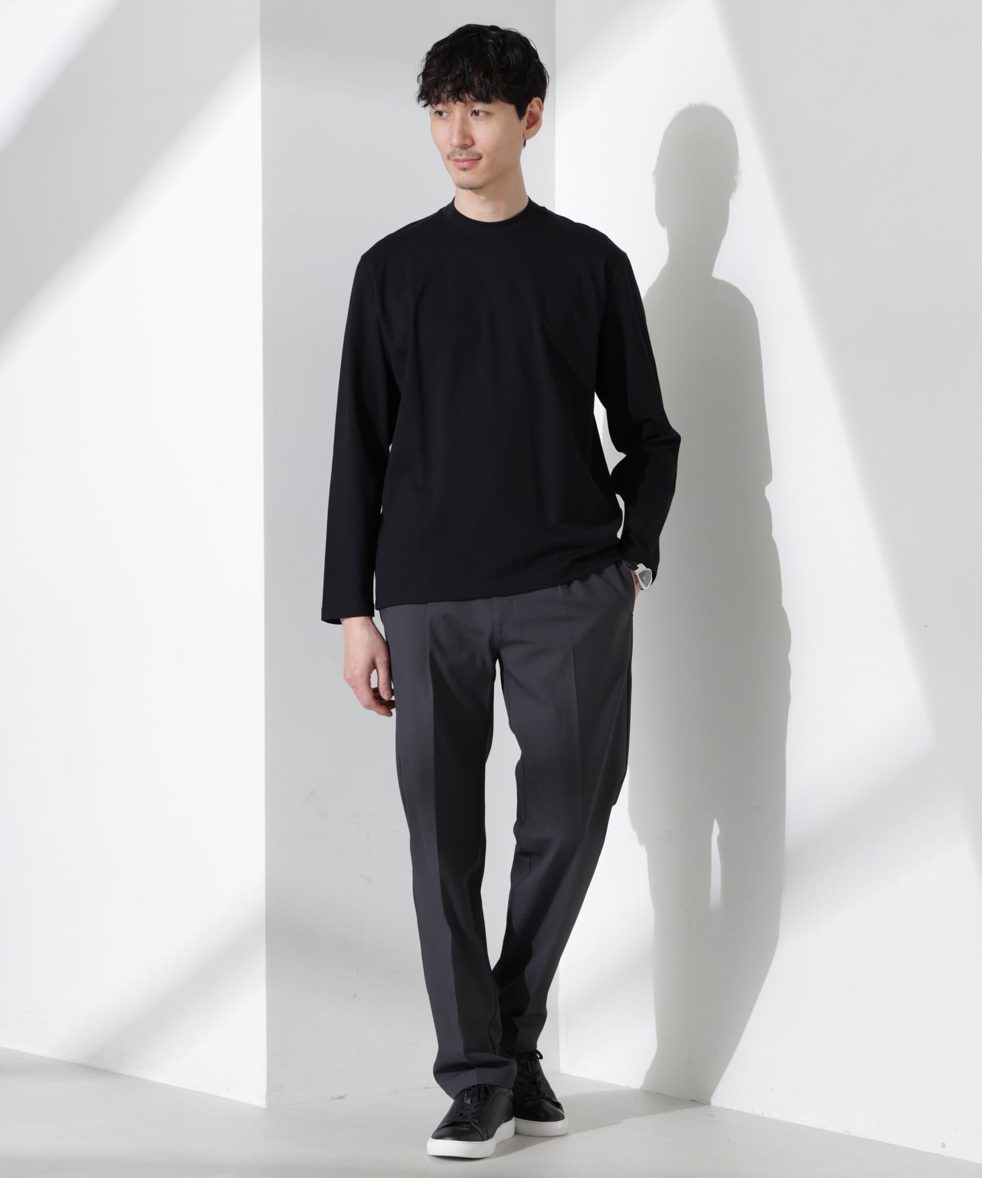 nano･universe「ジャケT(R) クルーネック 長袖」|Tシャツ・カットソー|