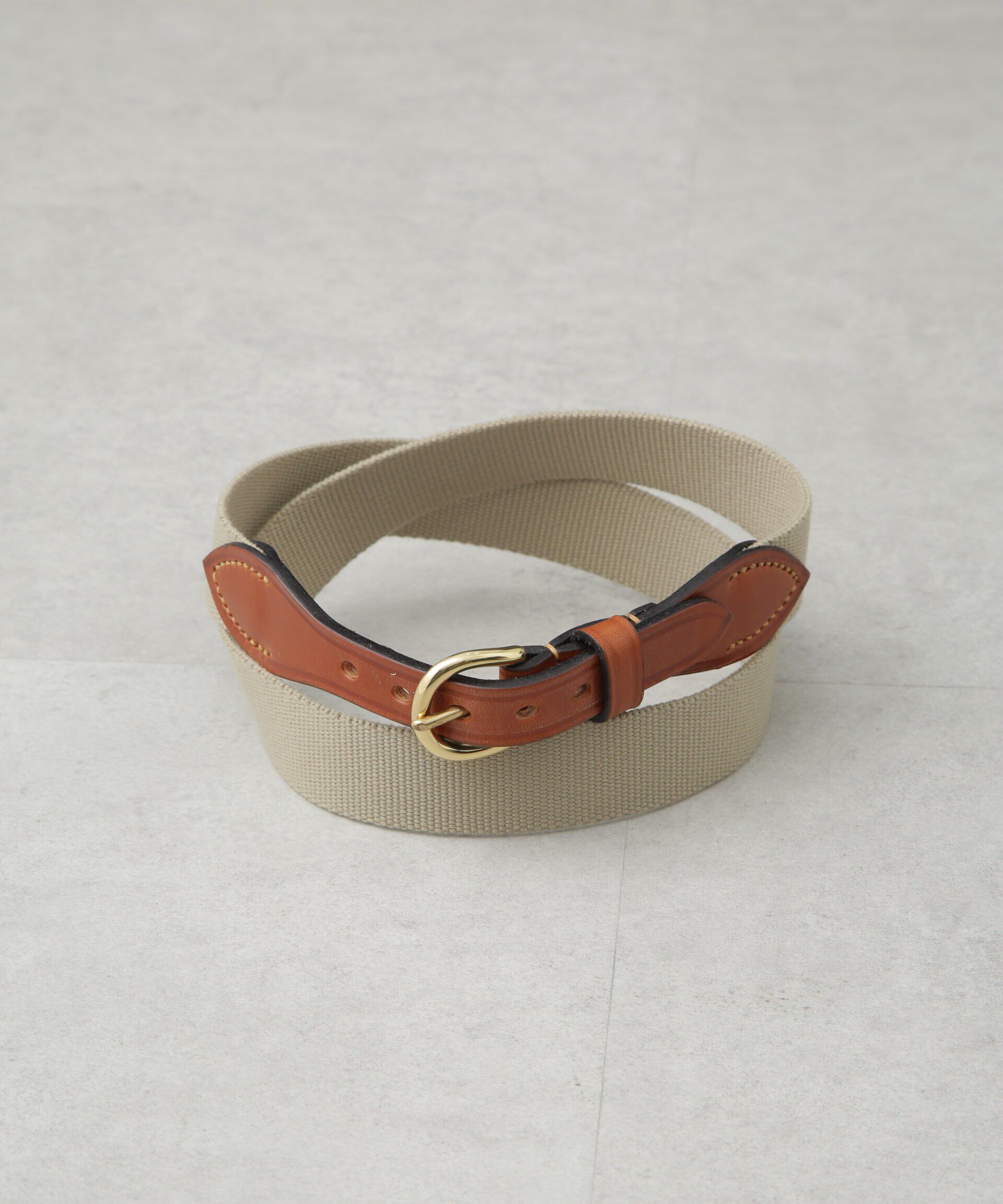 nano･universe「Martin Faizey/Breedon End Webbing Belt」|ベルト|ブラウン