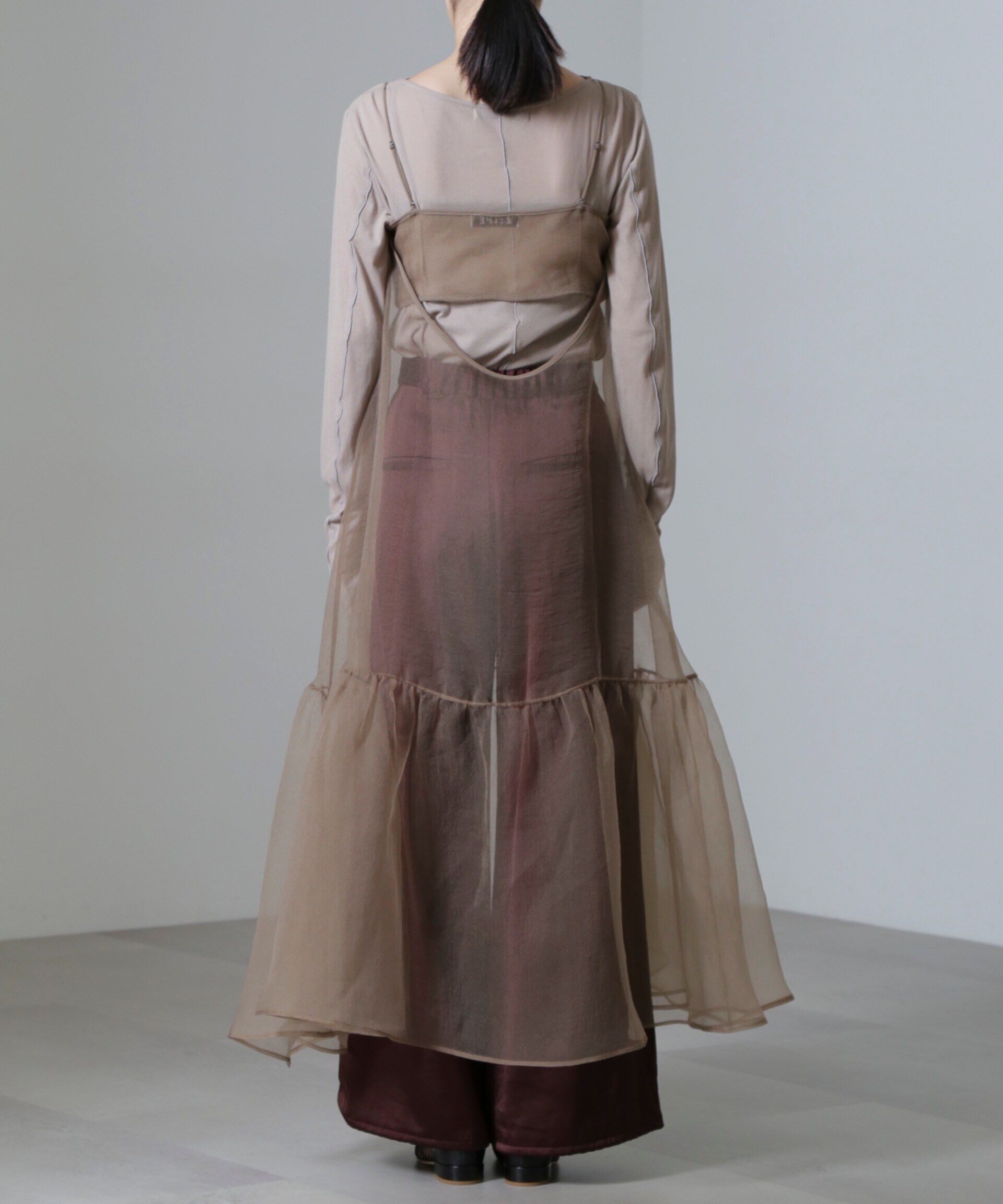 nano･universe「ESTHE/Cut-Out Organza Dress」|ワンピース|