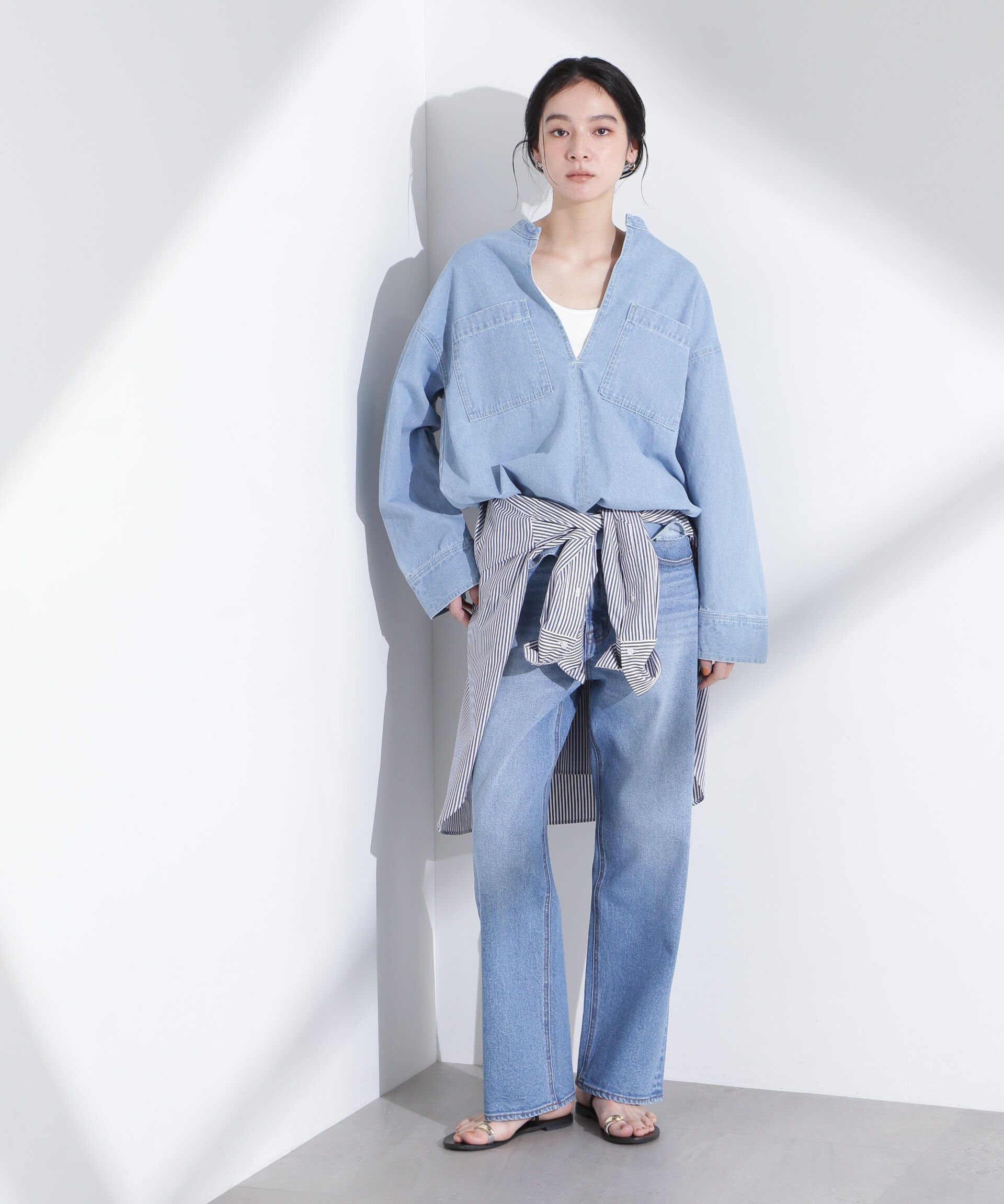 nano･universe「「MC」&rdquo;TIMELESS WARDROBE&rdquo;ストレートフィットデニム」|チノ|