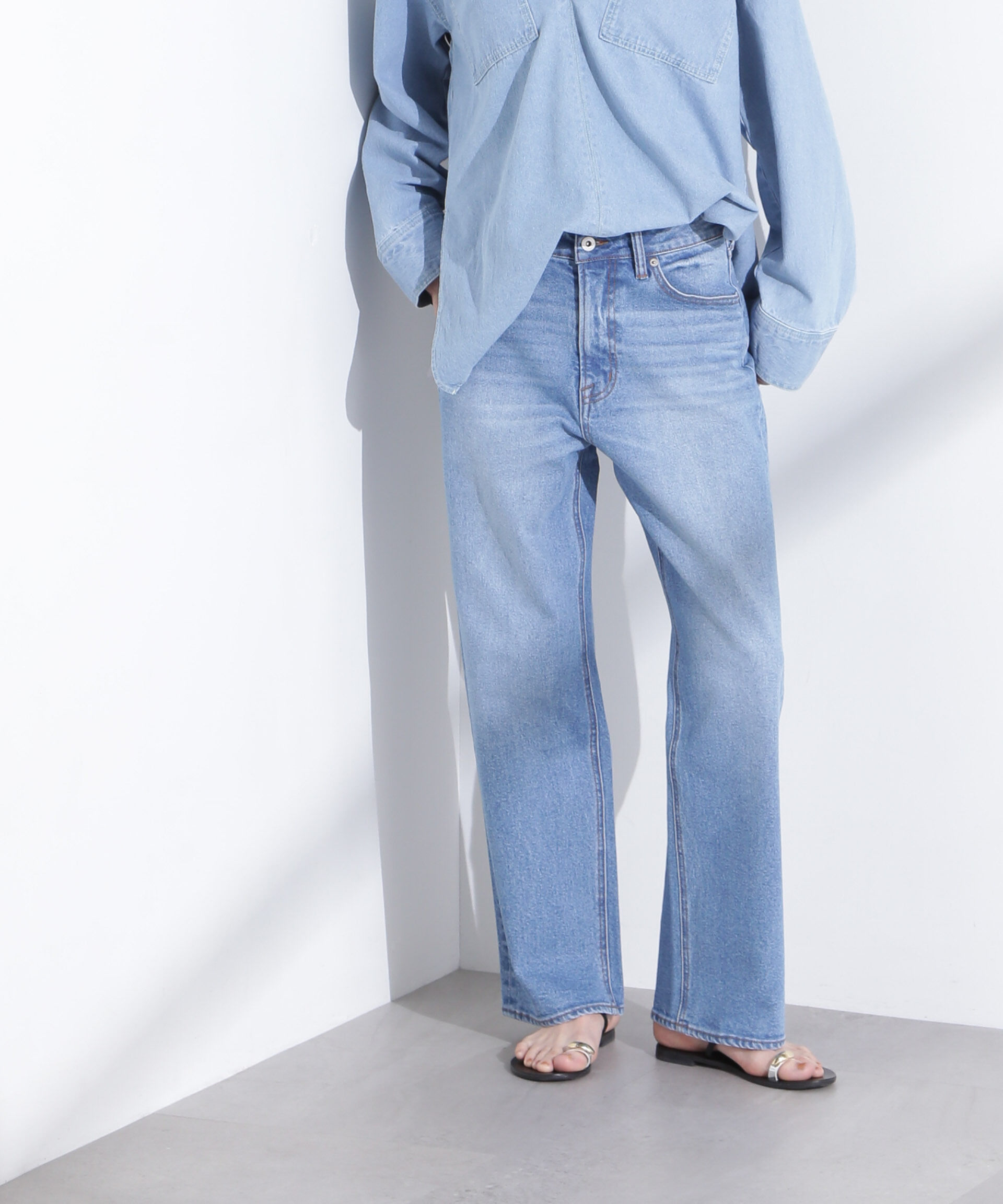 nano･universe「「MC」&rdquo;TIMELESS WARDROBE&rdquo;ストレートフィットデニム」|チノ|