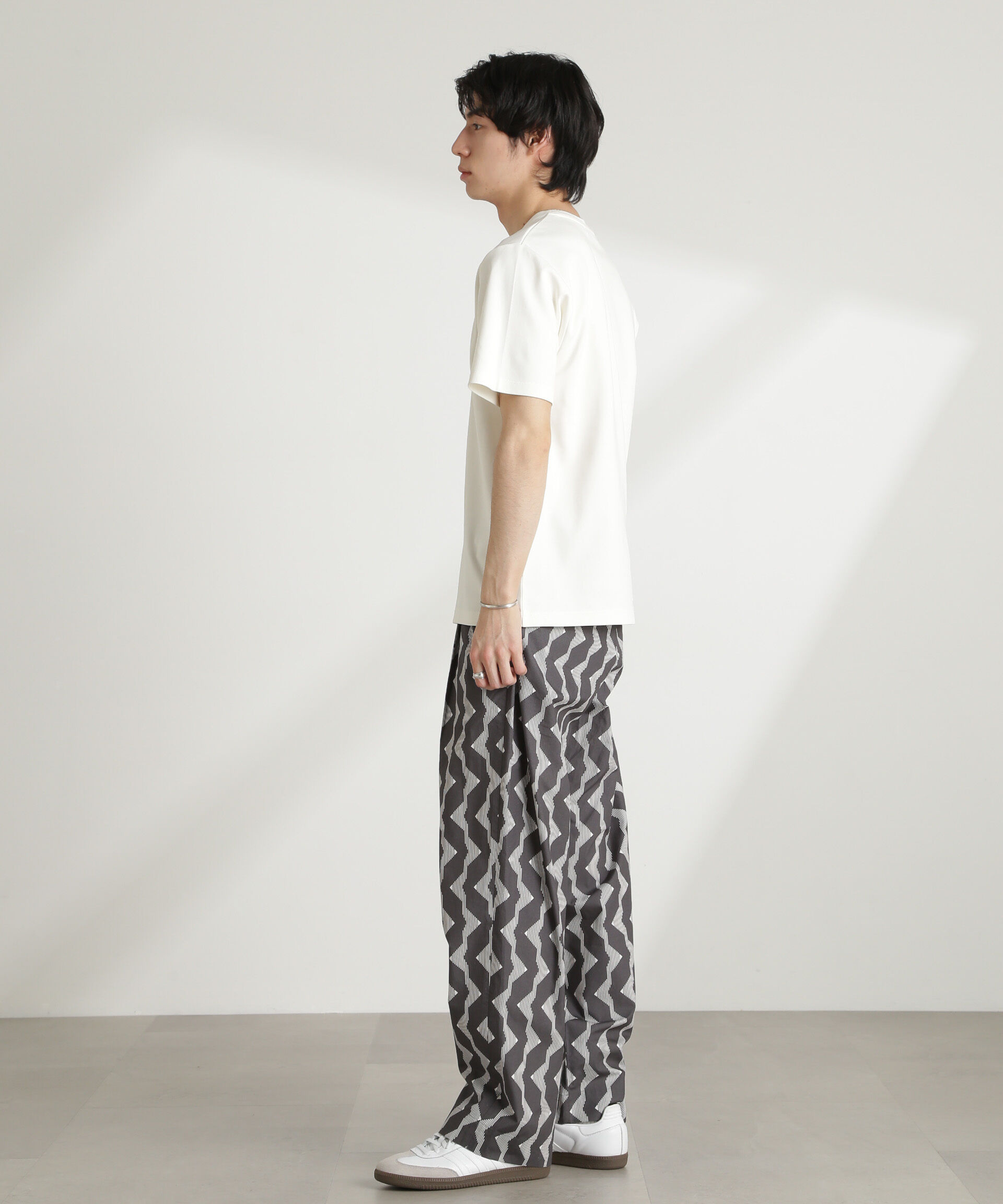 nano･universe「ダブルスムースVネックTシャツ 半袖」|Tシャツ・カットソー|