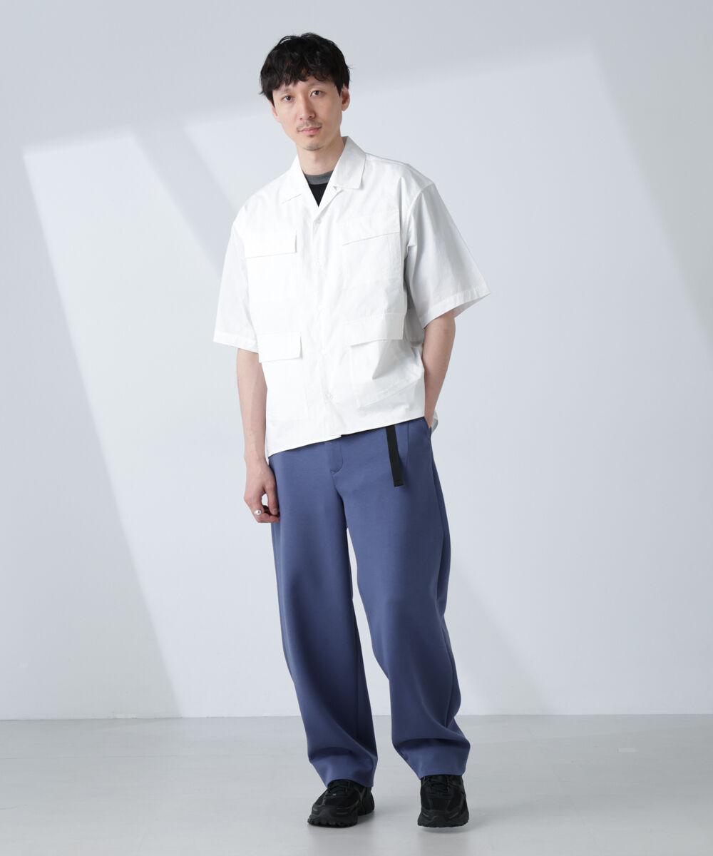 nano･universe「「NJ/CLUB」 ユーティリティマルチポケットシャツ 半袖」|シャツ・ブラウス|