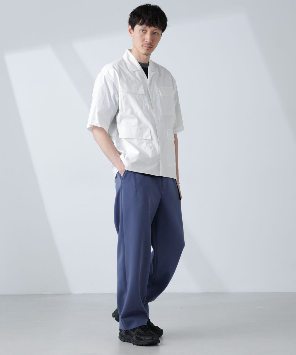 nano･universe「「NJ/CLUB」 ユーティリティマルチポケットシャツ 半袖」|シャツ・ブラウス|