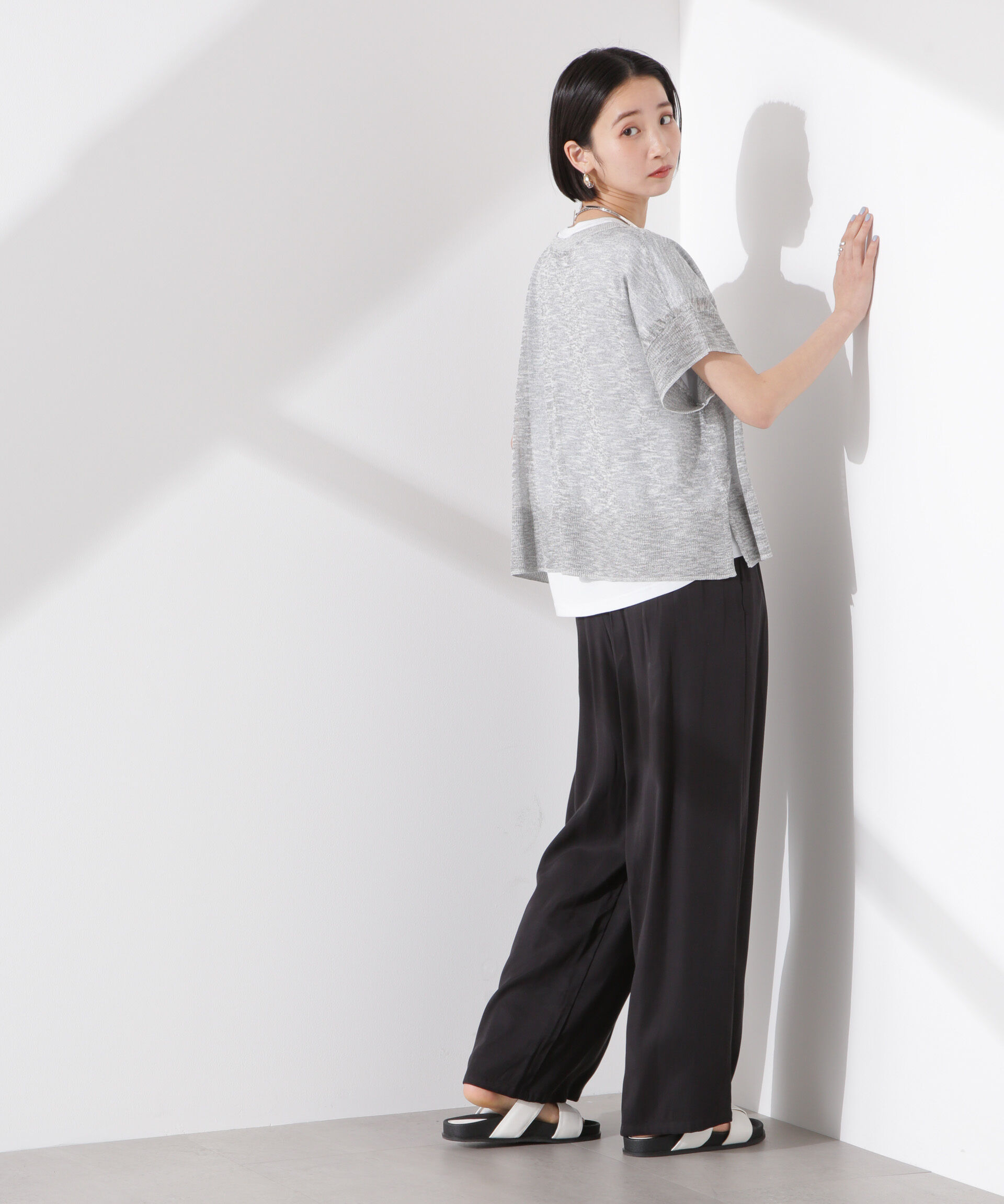 nano･universe「ドロストリラクシーパンツ（セットアップ可）」|チノ|