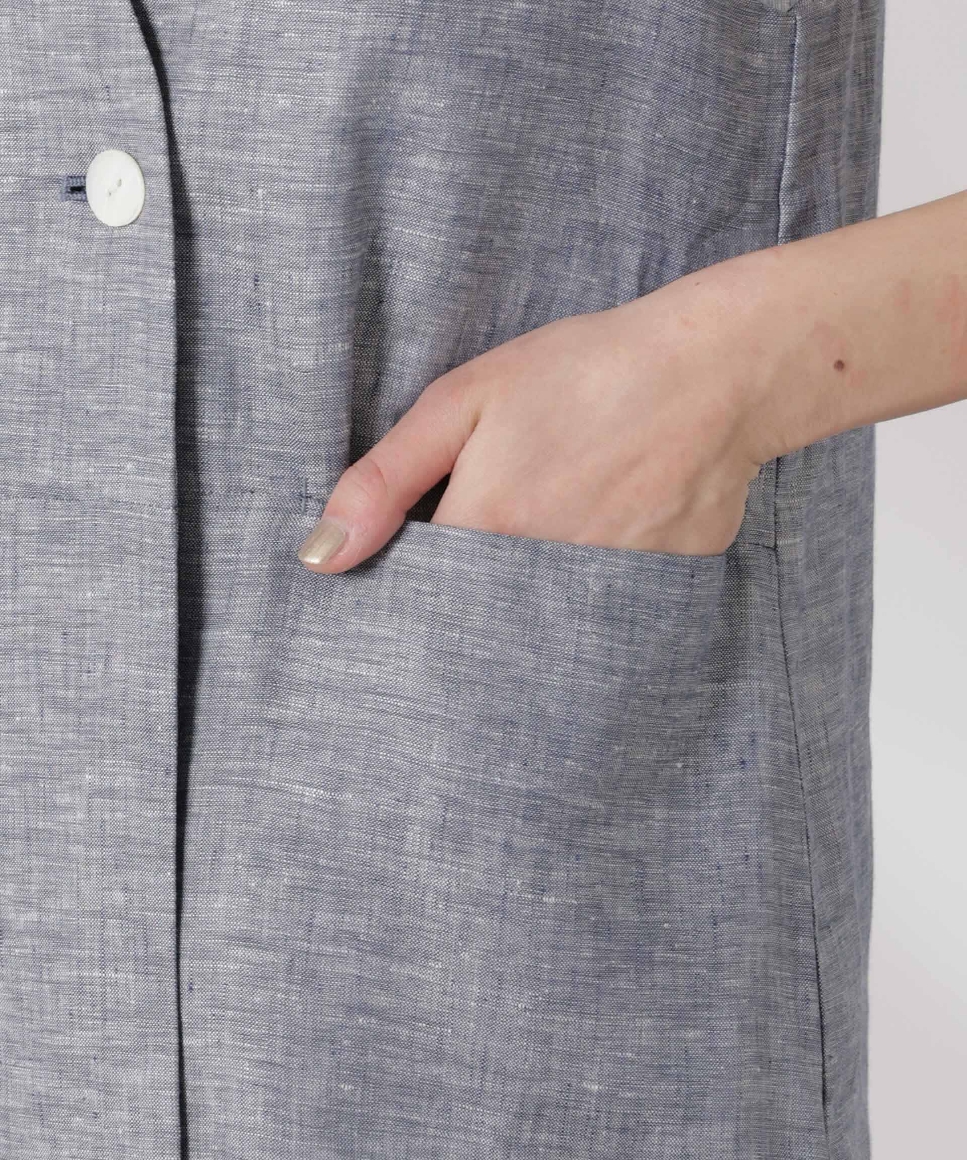 nano･universe「ヨーロピアンフラックス スリットポケットジレ（セットアップ可）」|テーラードジャケット|