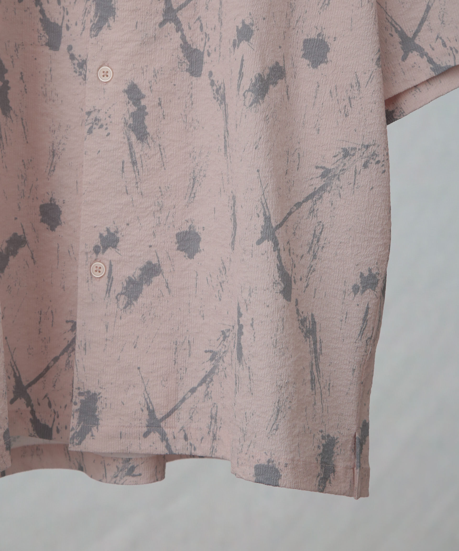 nano･universe「ランダムサッカープリントシャツ 半袖」|シャツ・ブラウス|