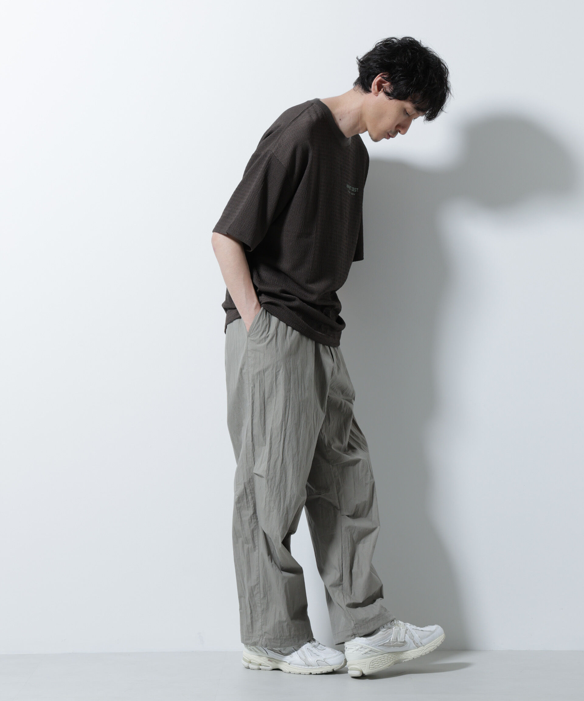 nano･universe「楊柳プリントTシャツ 半袖」|Tシャツ・カットソー|