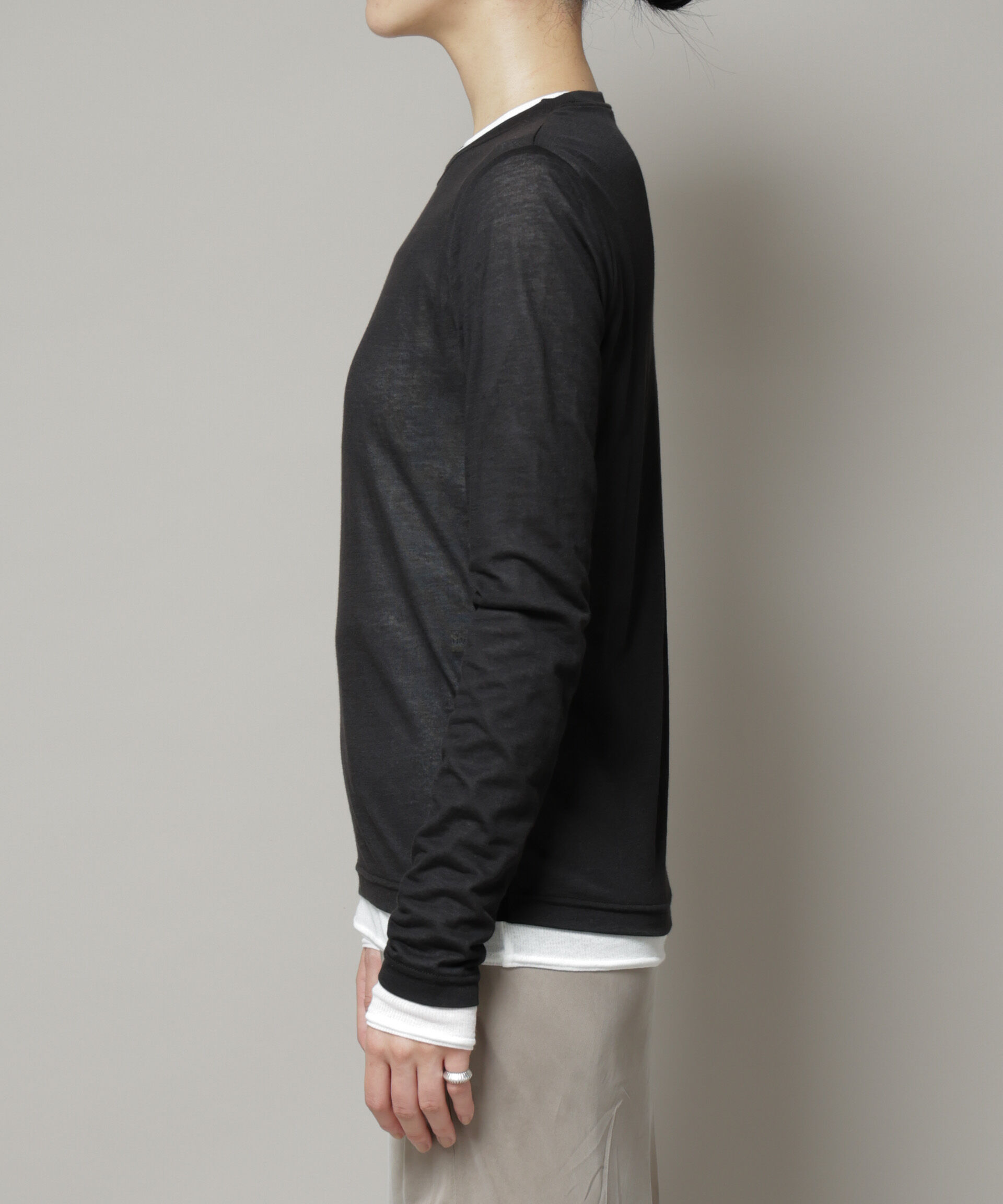 nano･universe「シアーテレコ＆天竺ロンTeeセット」|Tシャツ・カットソー|