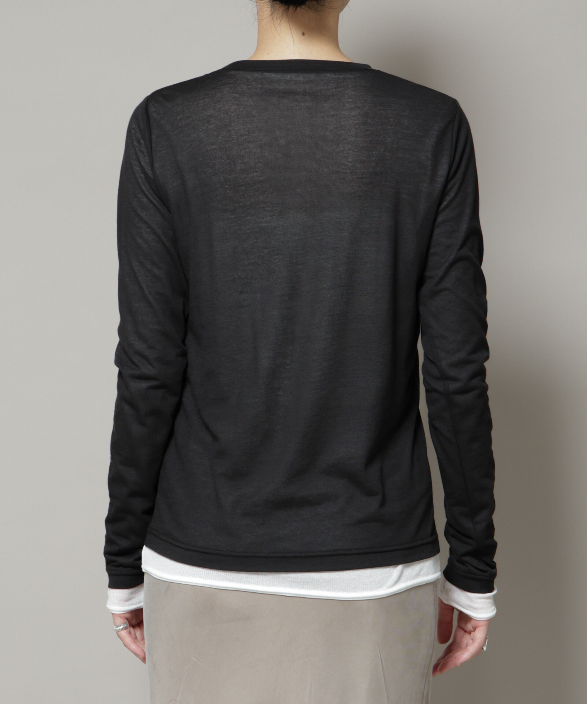 nano･universe「シアーテレコ＆天竺ロンTeeセット」|Tシャツ・カットソー|