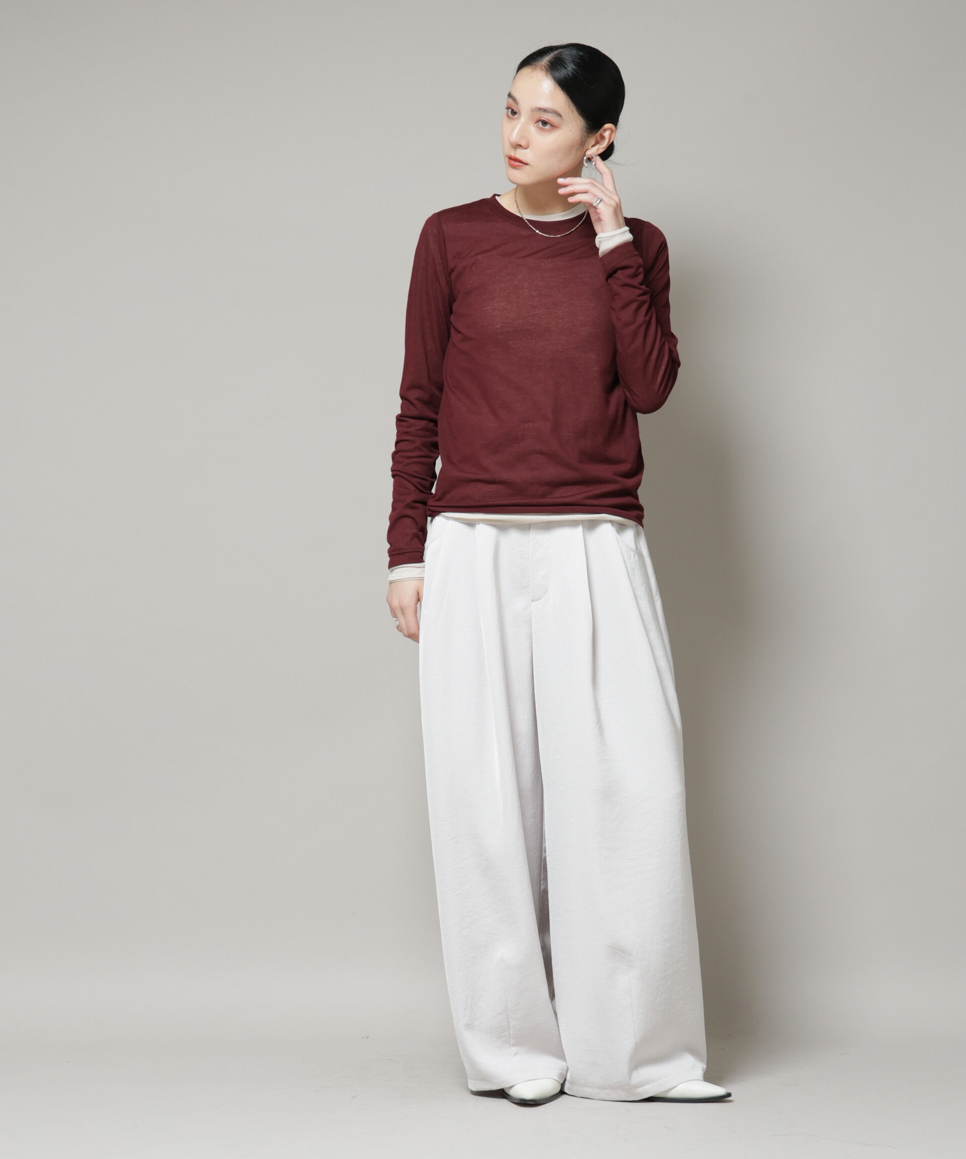 nano･universe「シアーテレコ＆天竺ロンTeeセット」|Tシャツ・カットソー|