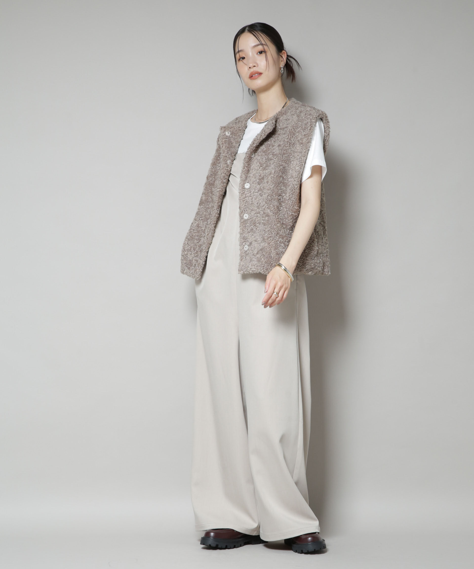 nano･universe「カーリングフェイクファージレ」|テーラードジャケット|